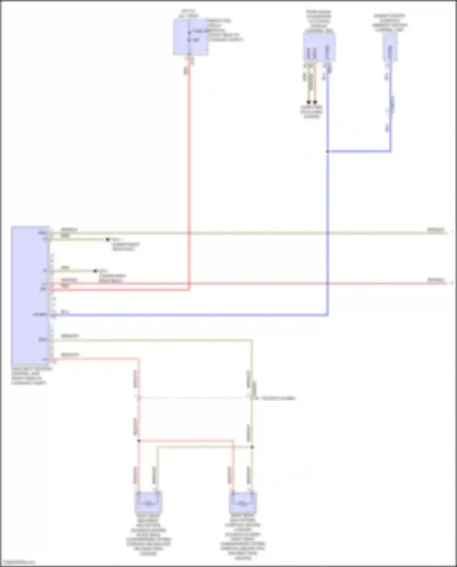GLS-class Mercedes-Benz X167 facelift (2023-2024): Rear heated seats circuit (1 of 2)