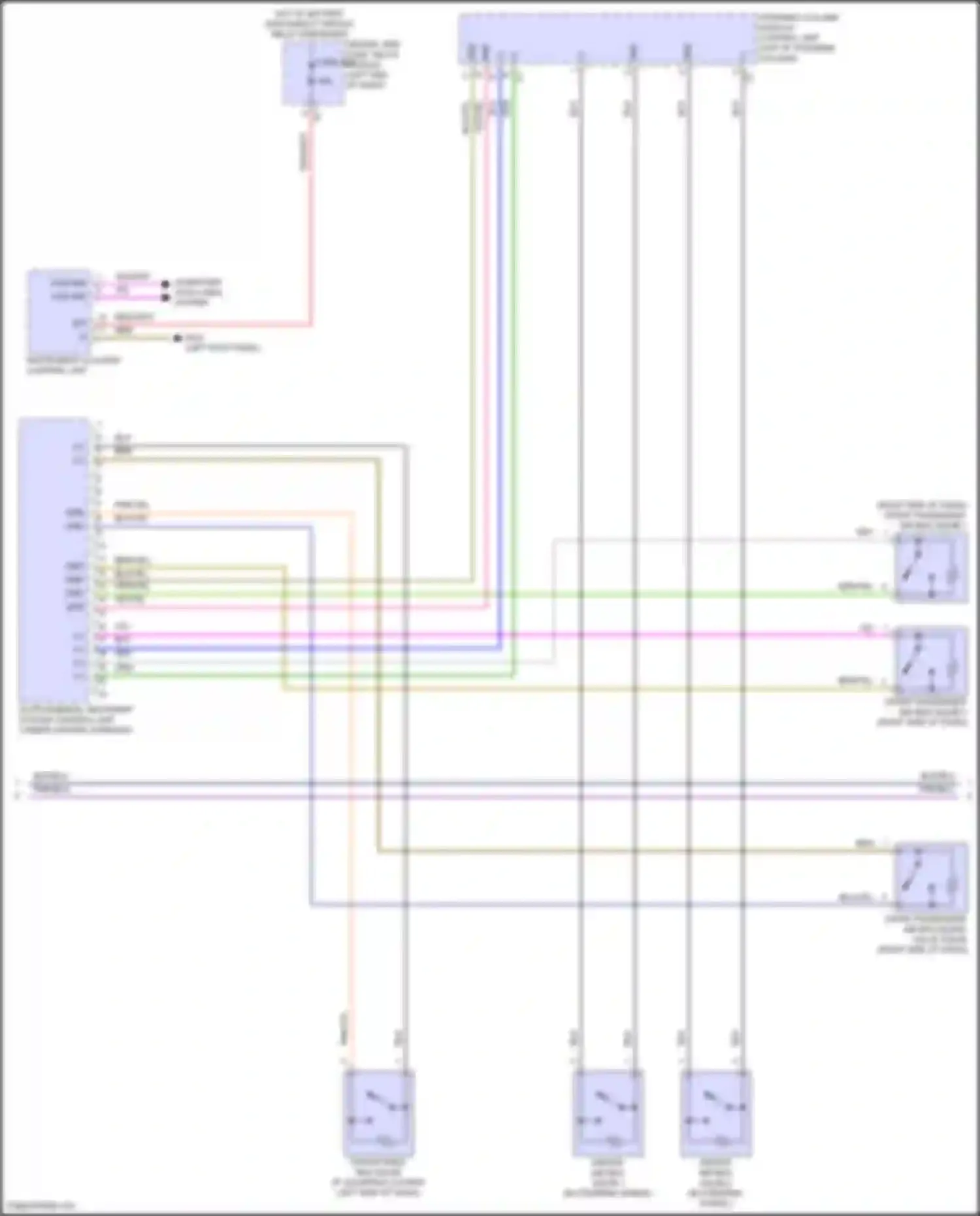 GLS-class Mercedes-Benz X167 facelift (2023-2024): Supplemental restraint circuit (3 of 5)