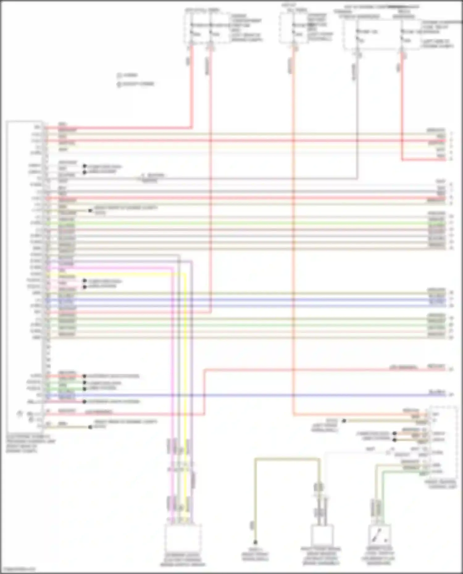 GLS-class Mercedes-Benz X167 (2019-2023): Anti-lock brakes circuit (1 of 2)