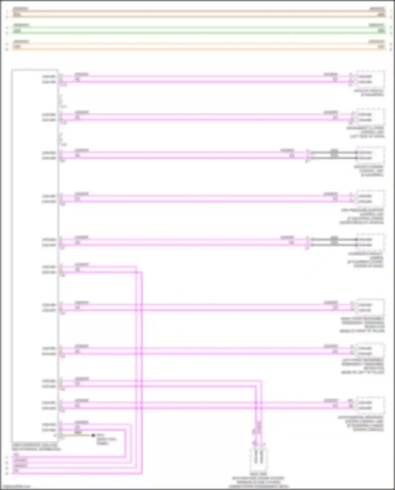 GLS-class Mercedes-Benz X167 (2019-2023): High/low bus circuit (4 of 8)