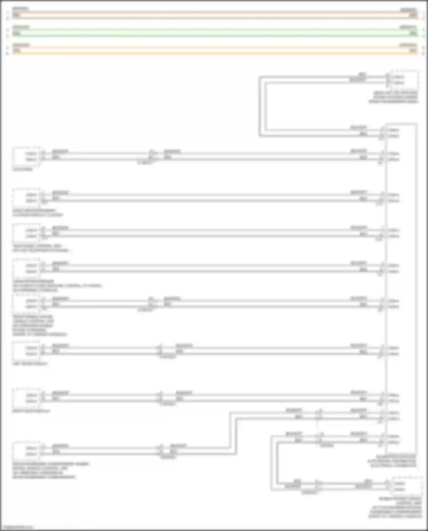 GLS-class Mercedes-Benz X167 (2019-2023): High/low bus circuit (5 of 8)