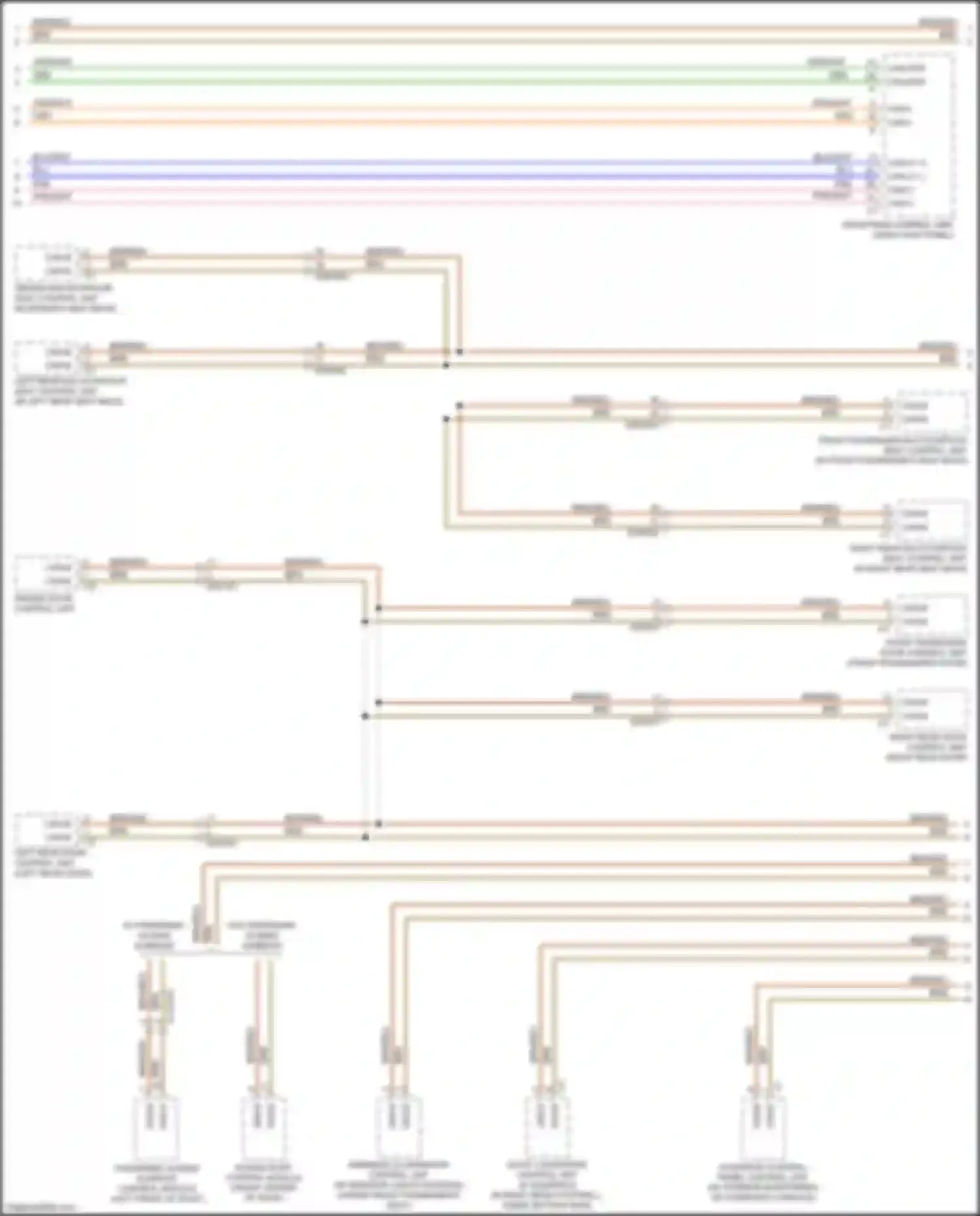 GLS-class Mercedes-Benz X167 (2019-2023): High/low bus circuit (7 of 8)