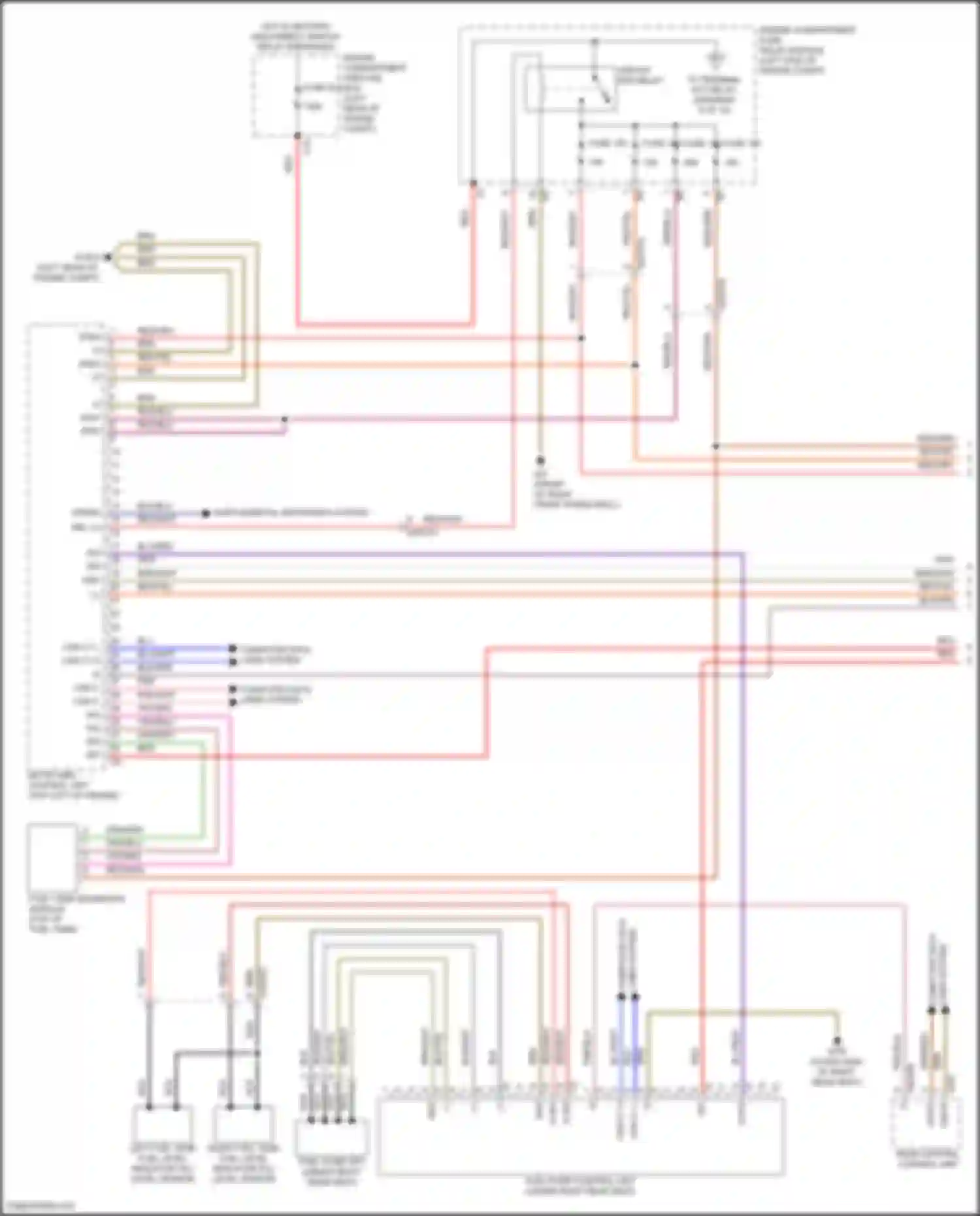 GLS-class Mercedes-Benz X167 (2019-2023): Wiring diagram engine performance 3.0l turbo hybrid, engine controls circuit (1 of 10)