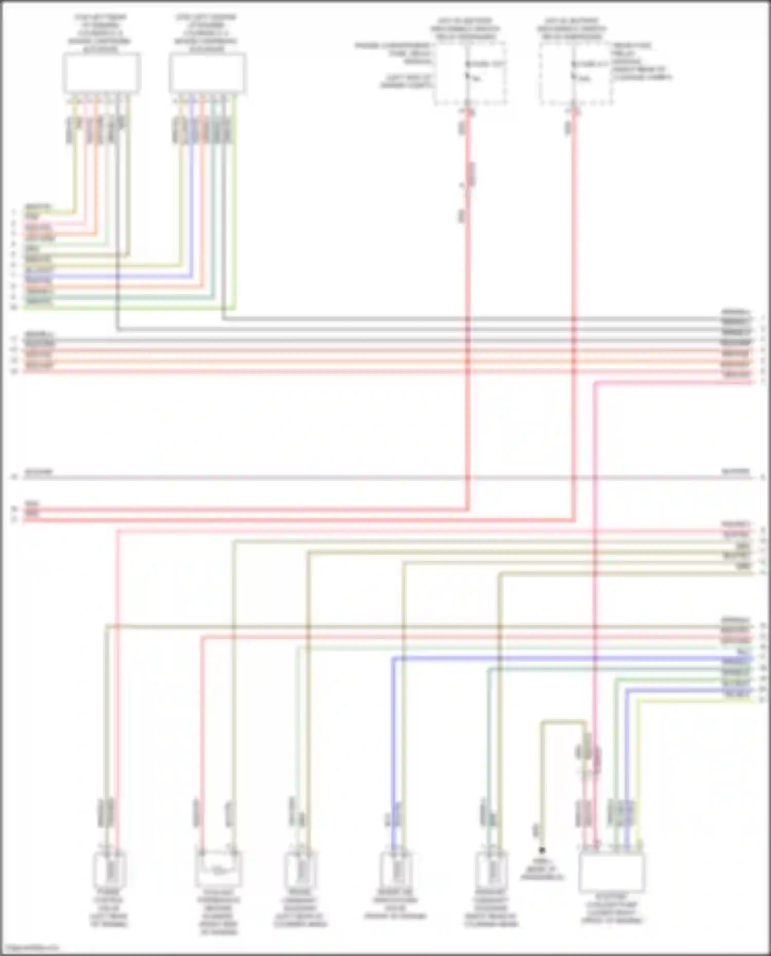 GLS-class Mercedes-Benz X167 (2019-2023): Wiring diagram engine performance 3.0l turbo hybrid, engine controls circuit (3 of 10)