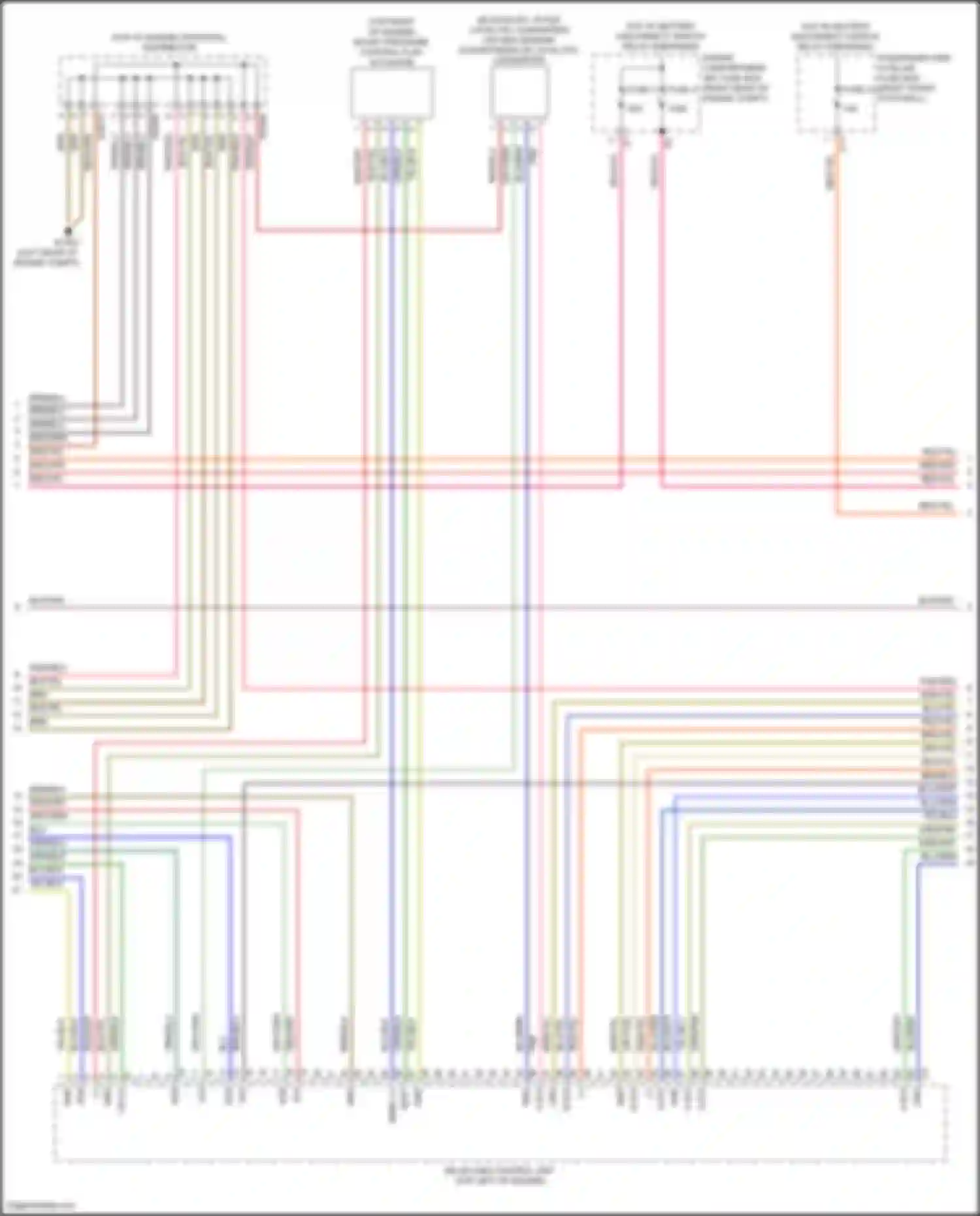 GLS-class Mercedes-Benz X167 (2019-2023): Wiring diagram engine performance 3.0l turbo hybrid, engine controls circuit (4 of 10)