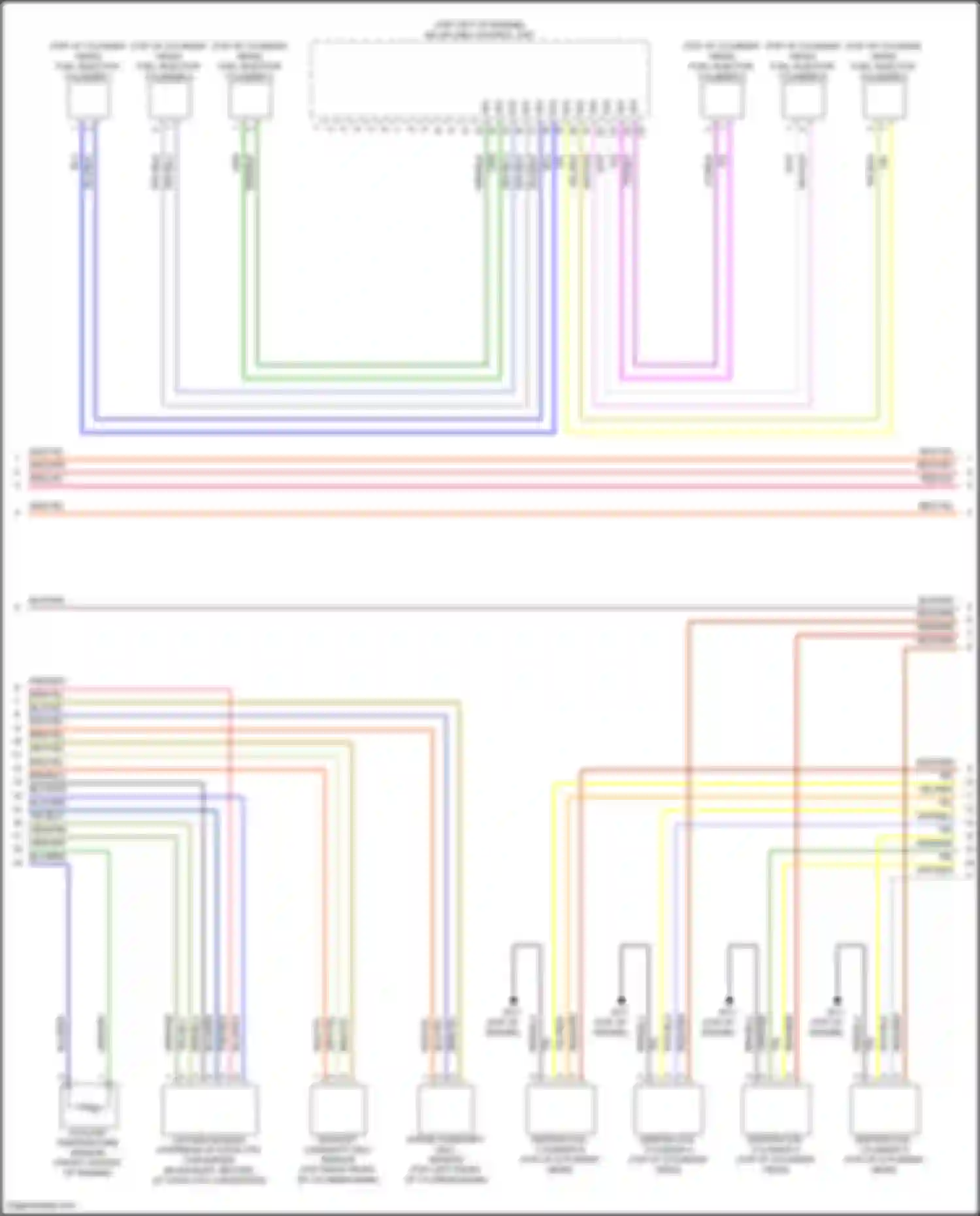 GLS-class Mercedes-Benz X167 (2019-2023): Wiring diagram engine performance 3.0l turbo hybrid, engine controls circuit (5 of 10)