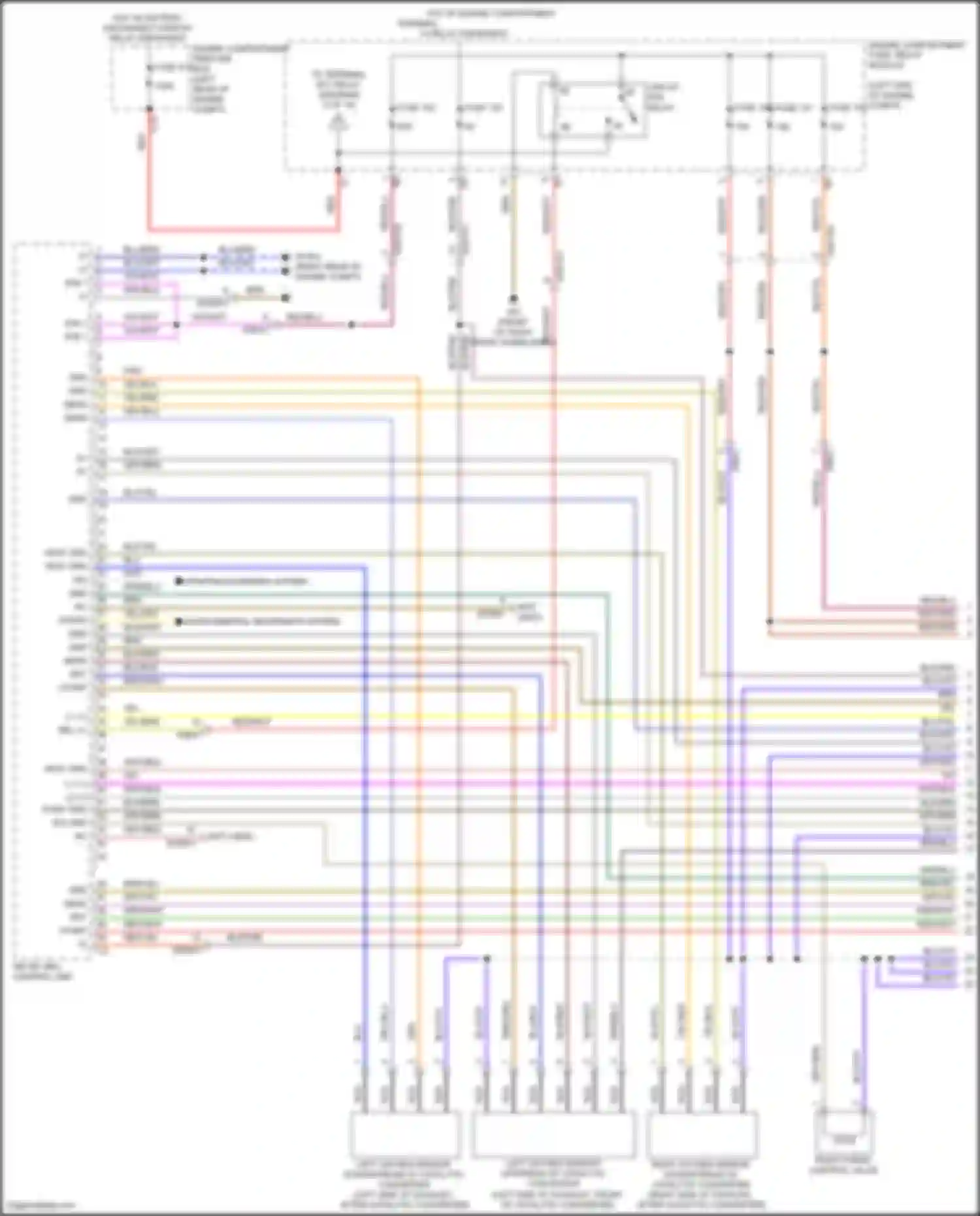 GLS-class Mercedes-Benz X167 (2019-2023): Wiring diagram engine performance 4.0l turbo hybrid, engine controls circuit (1 of 10)