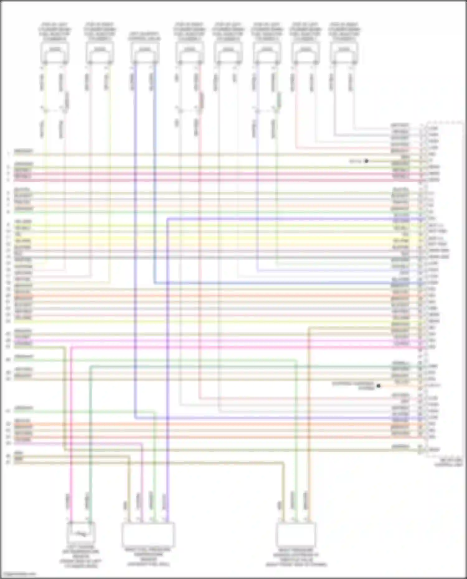 GLS-class Mercedes-Benz X167 (2019-2023): Wiring diagram engine performance 4.0l turbo hybrid, engine controls circuit (10 of 10)