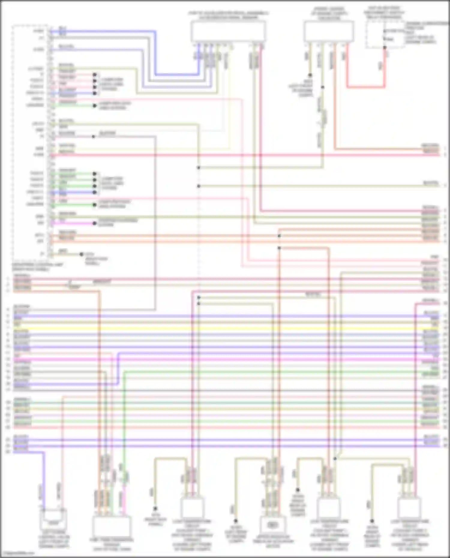 GLS-class Mercedes-Benz X167 (2019-2023): Wiring diagram engine performance 4.0l turbo hybrid, engine controls circuit (2 of 10)
