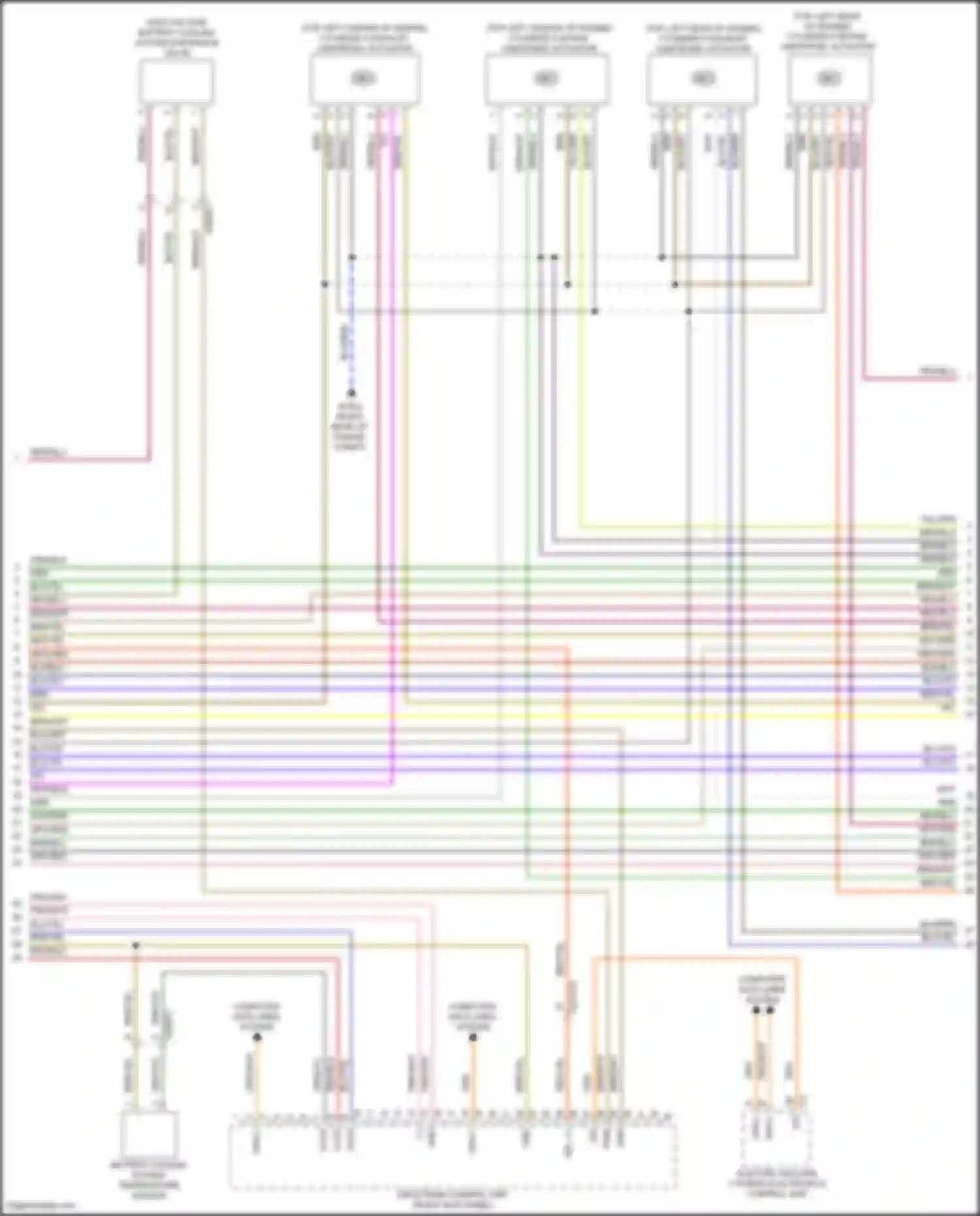GLS-class Mercedes-Benz X167 (2019-2023): Wiring diagram engine performance 4.0l turbo hybrid, engine controls circuit (4 of 10)