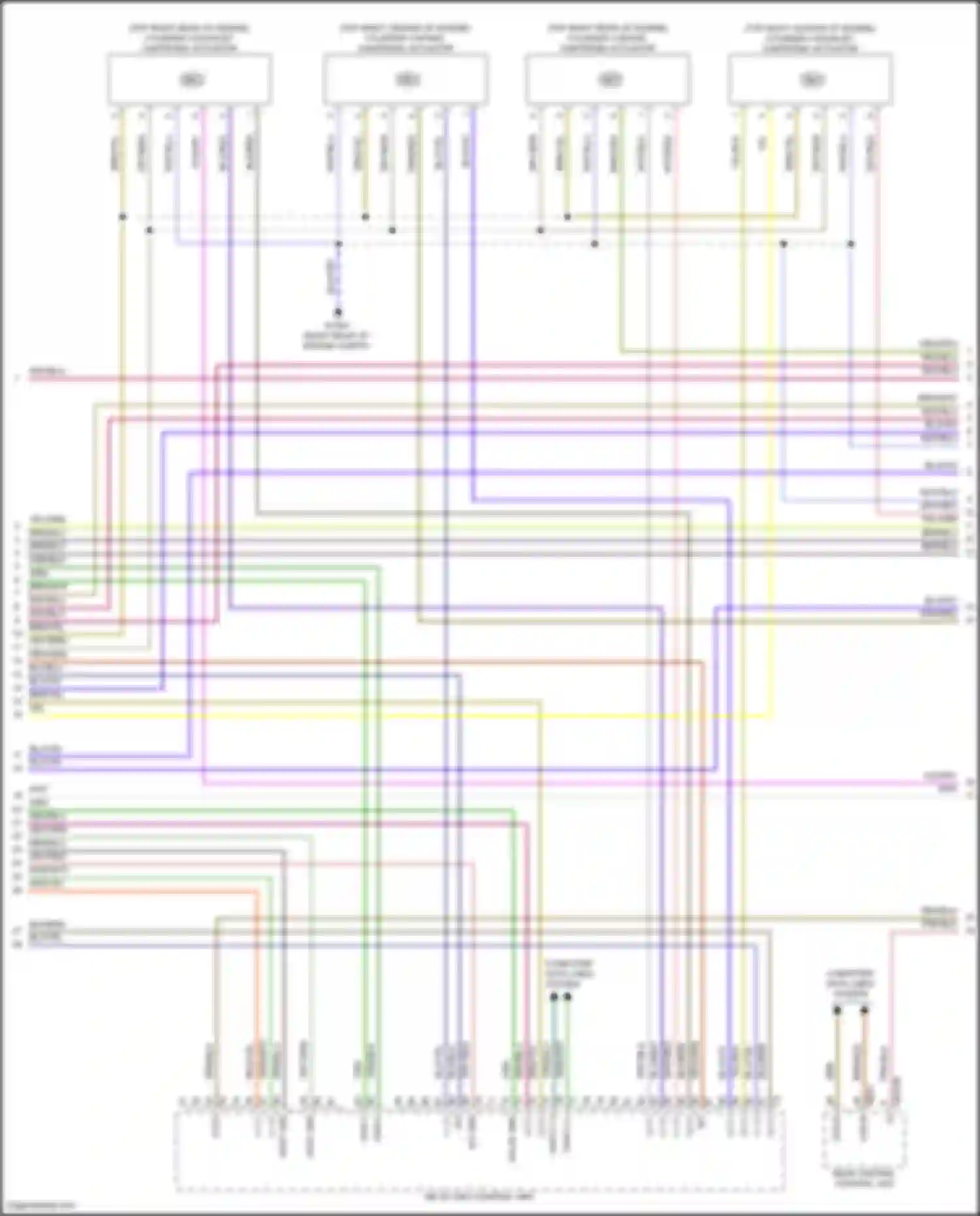 GLS-class Mercedes-Benz X167 (2019-2023): Wiring diagram engine performance 4.0l turbo hybrid, engine controls circuit (5 of 10)
