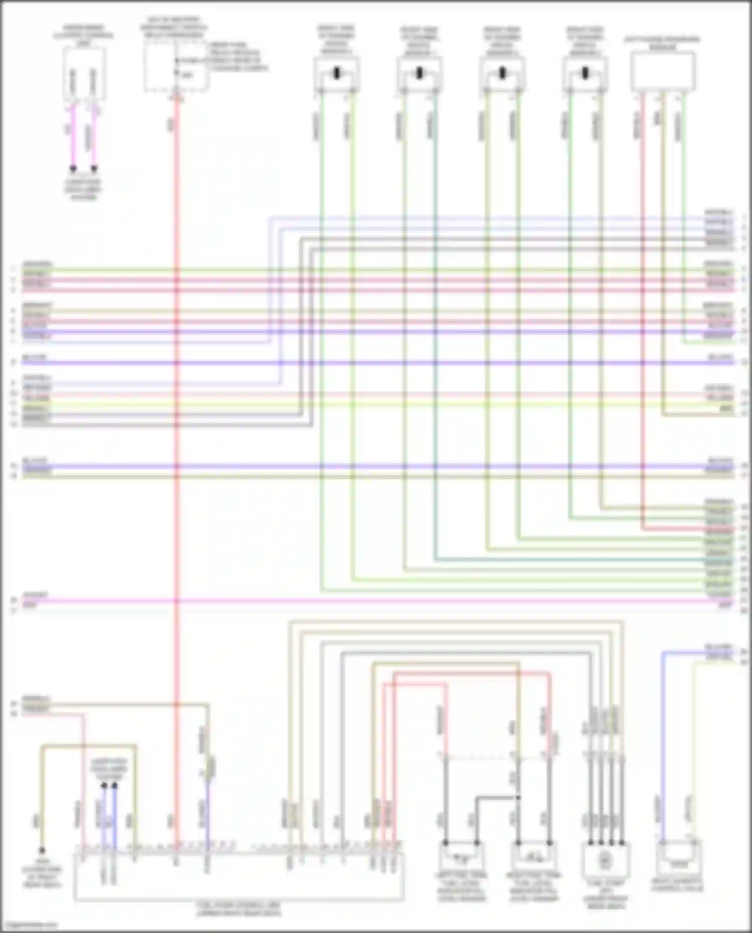GLS-class Mercedes-Benz X167 (2019-2023): Wiring diagram engine performance 4.0l turbo hybrid, engine controls circuit (6 of 10)