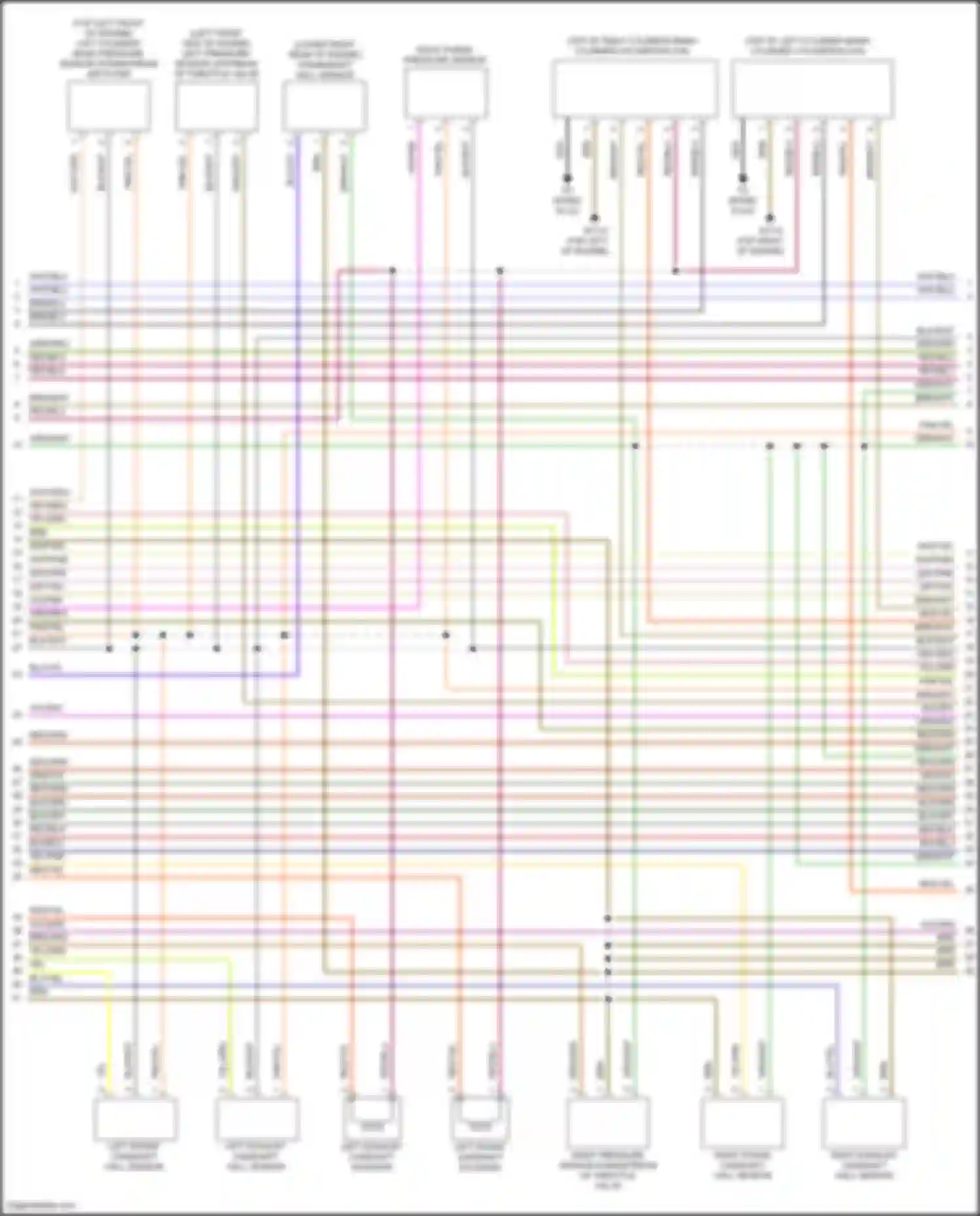 GLS-class Mercedes-Benz X167 (2019-2023): Wiring diagram engine performance 4.0l turbo hybrid, engine controls circuit (8 of 10)
