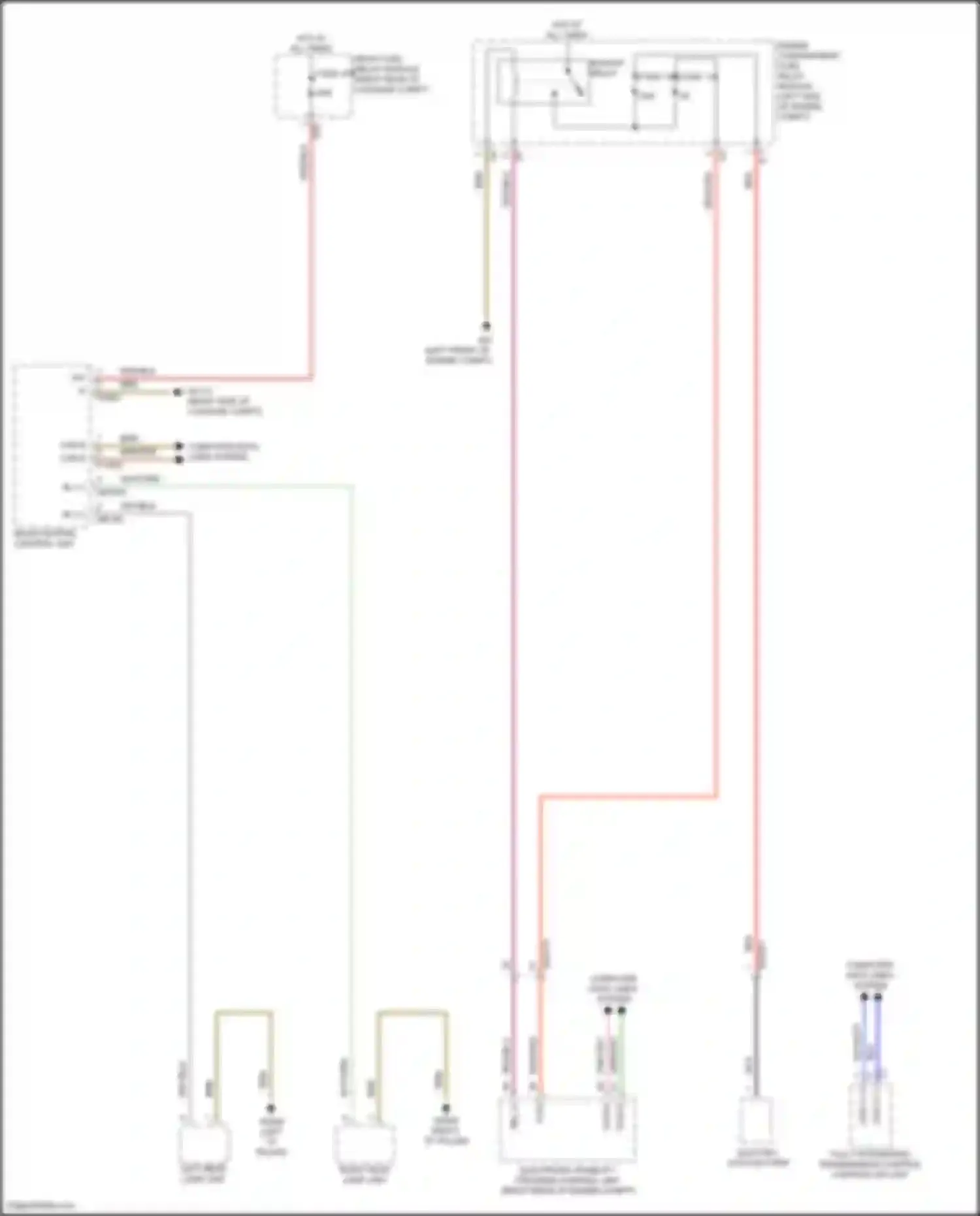 GLS-class Mercedes-Benz X167 (2019-2023): Backup lamps circuit