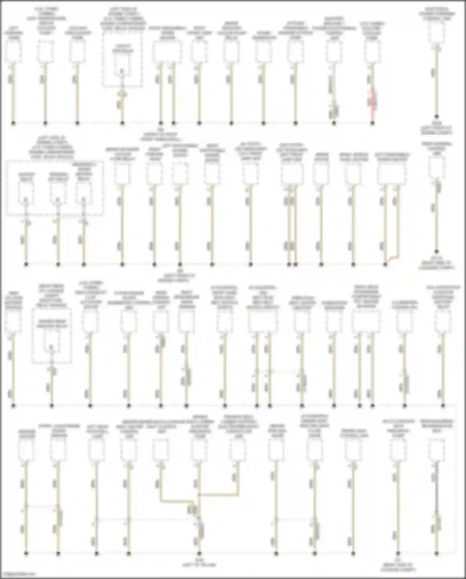 GLS-class Mercedes-Benz X167 (2019-2023): Ground distribution circuit (1 of 6)