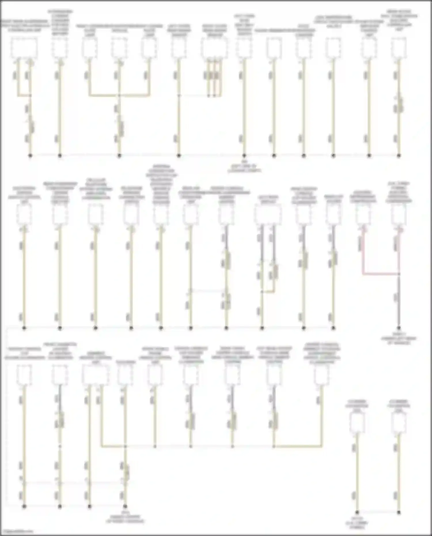 GLS-class Mercedes-Benz X167 (2019-2023): Ground distribution circuit (2 of 6)