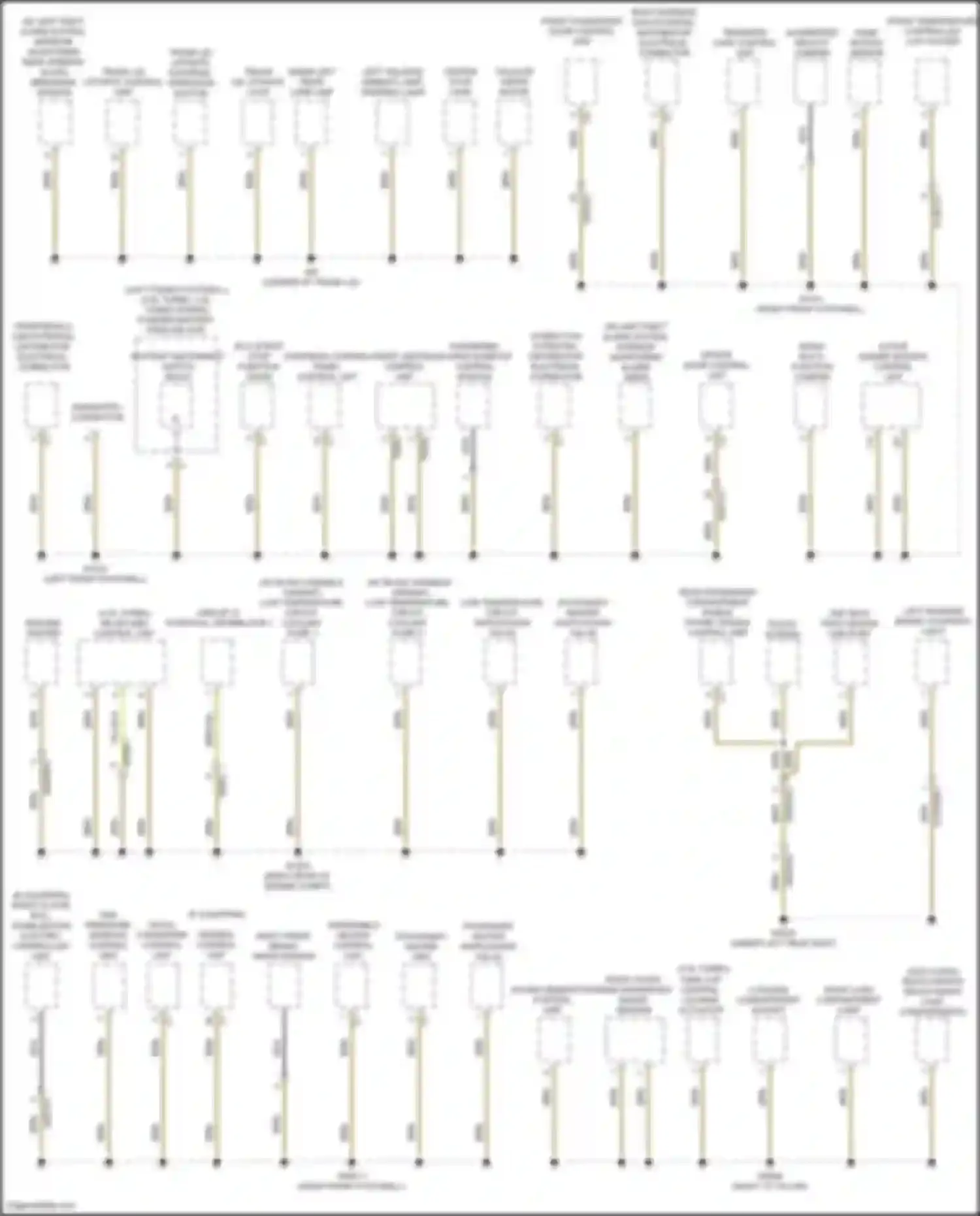 GLS-class Mercedes-Benz X167 (2019-2023): Ground distribution circuit (3 of 6)