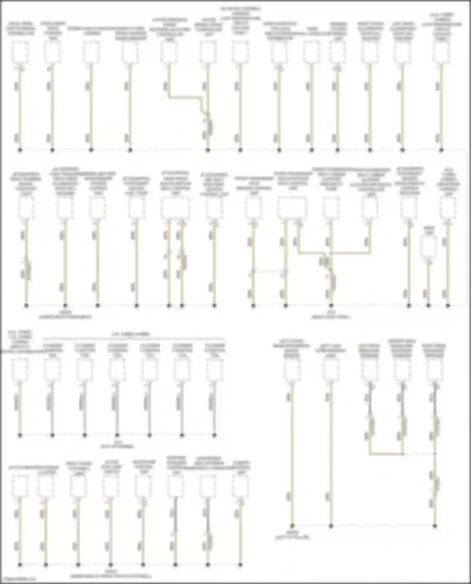 GLS-class Mercedes-Benz X167 (2019-2023): Ground distribution circuit (4 of 6)