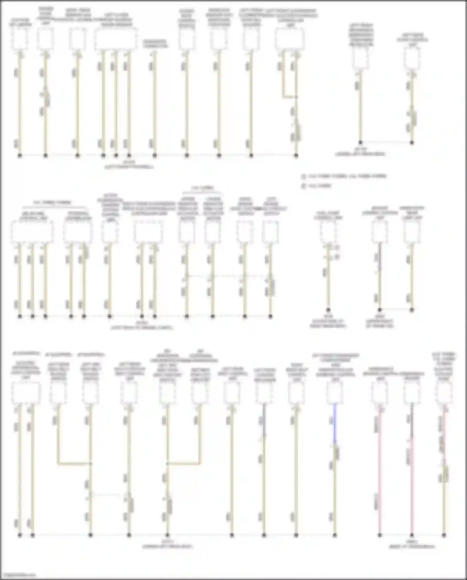 GLS-class Mercedes-Benz X167 (2019-2023): Ground distribution circuit (5 of 6)