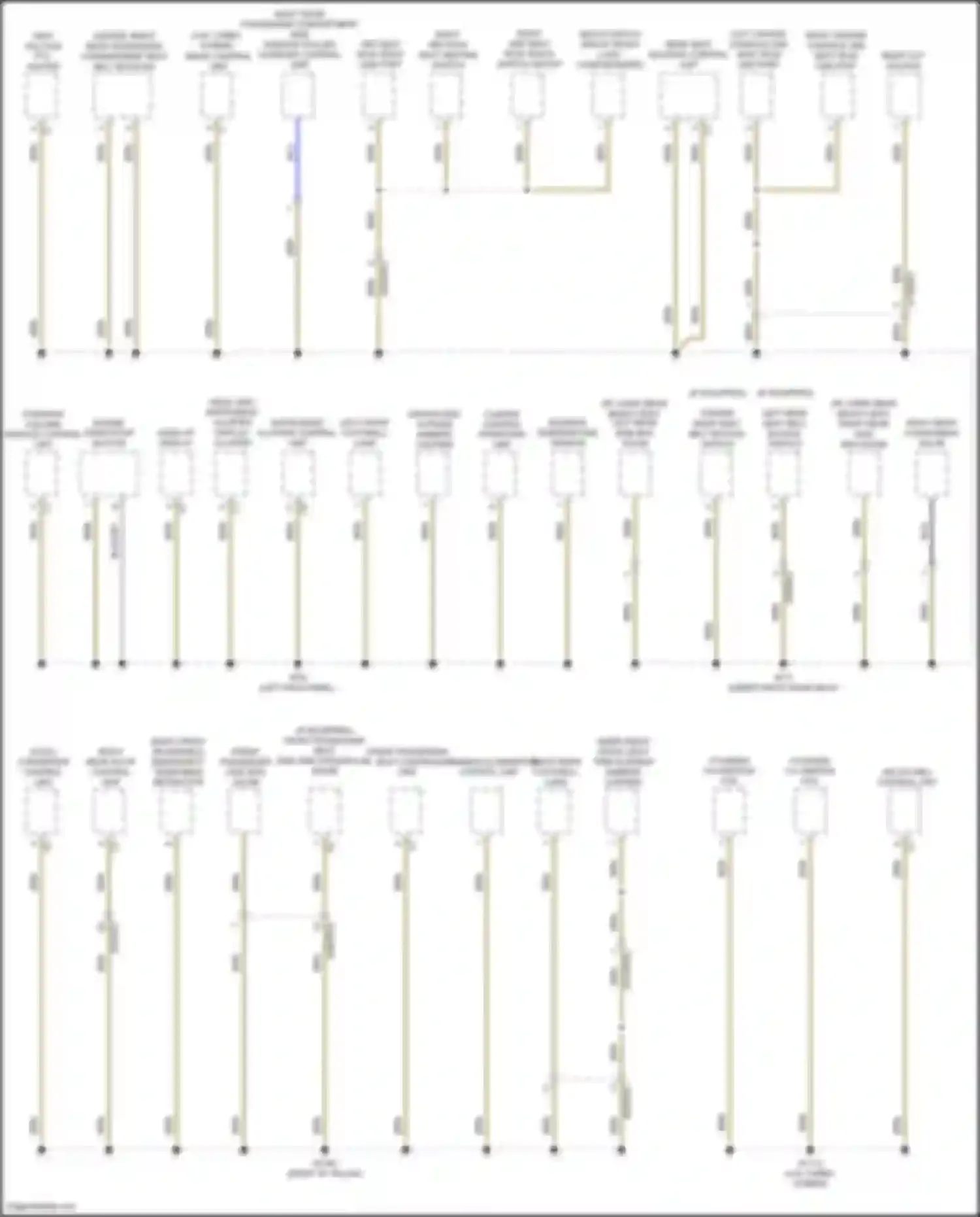 GLS-class Mercedes-Benz X167 (2019-2023): Ground distribution circuit (6 of 6)