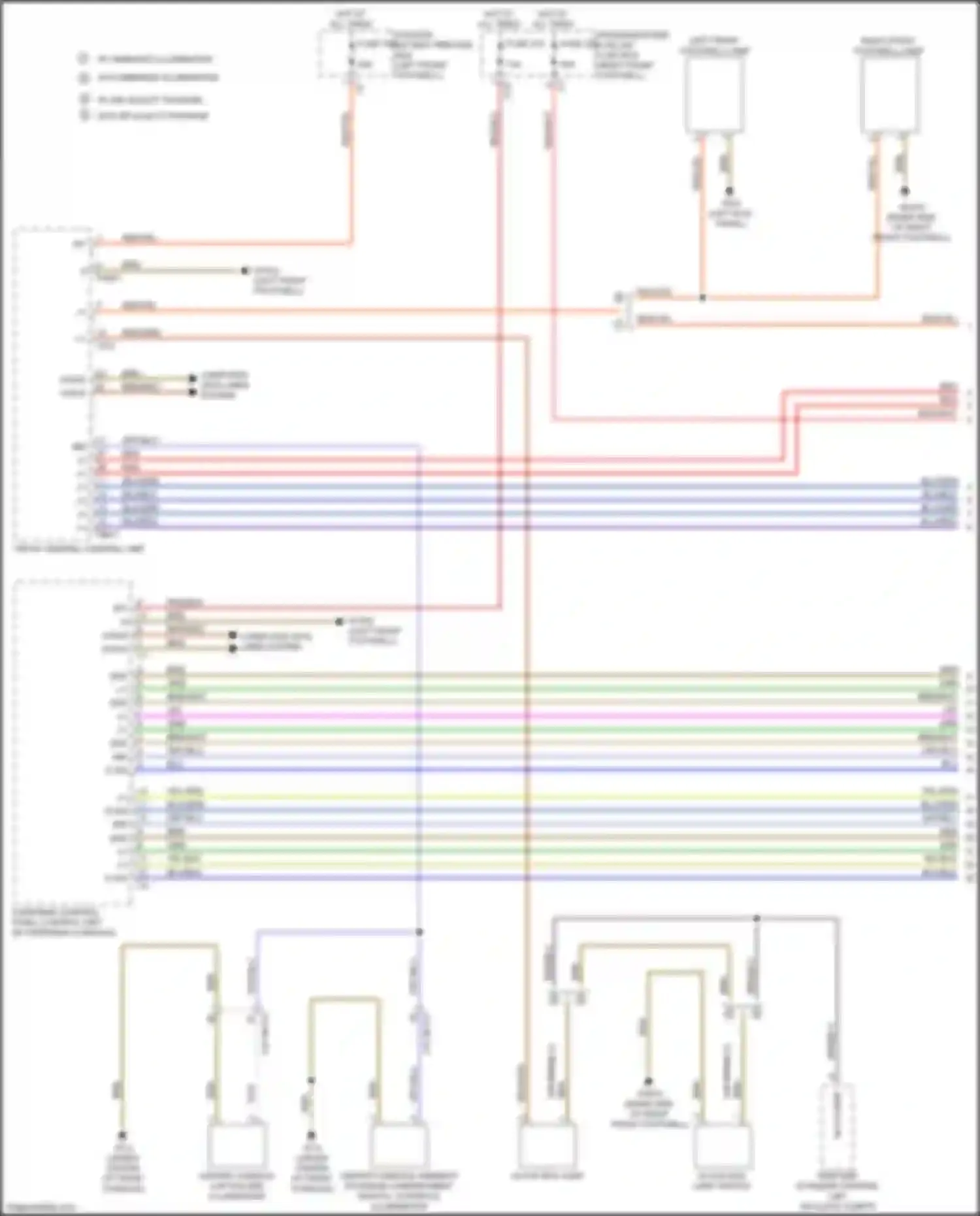GLS-class Mercedes-Benz X167 (2019-2023): Courtesy lamps circuit (1 of 6)