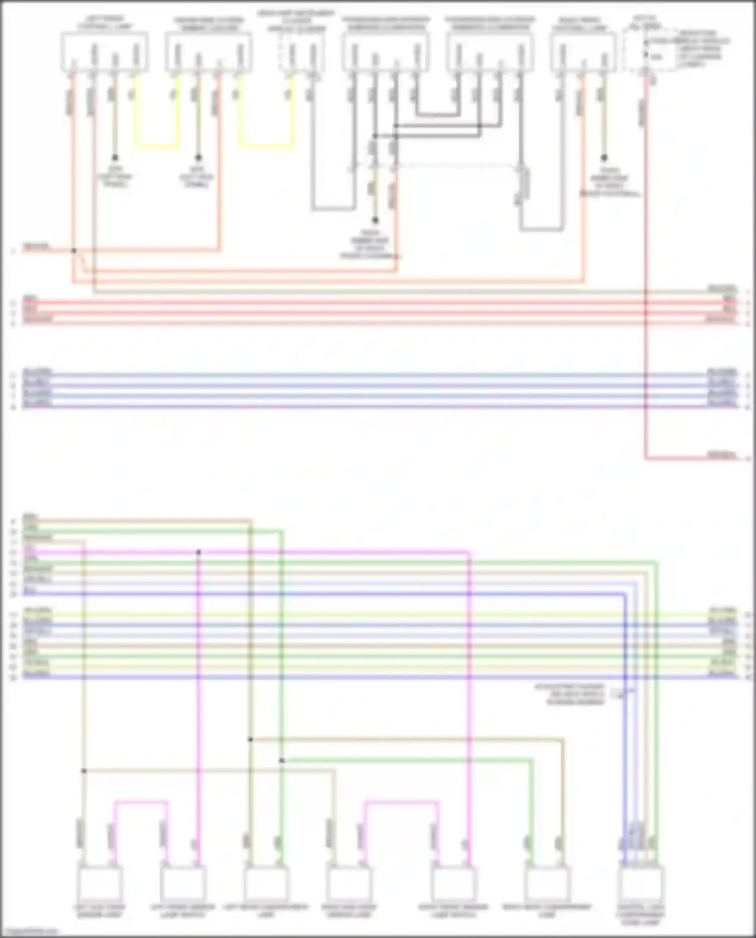 GLS-class Mercedes-Benz X167 (2019-2023): Courtesy lamps circuit (2 of 6)
