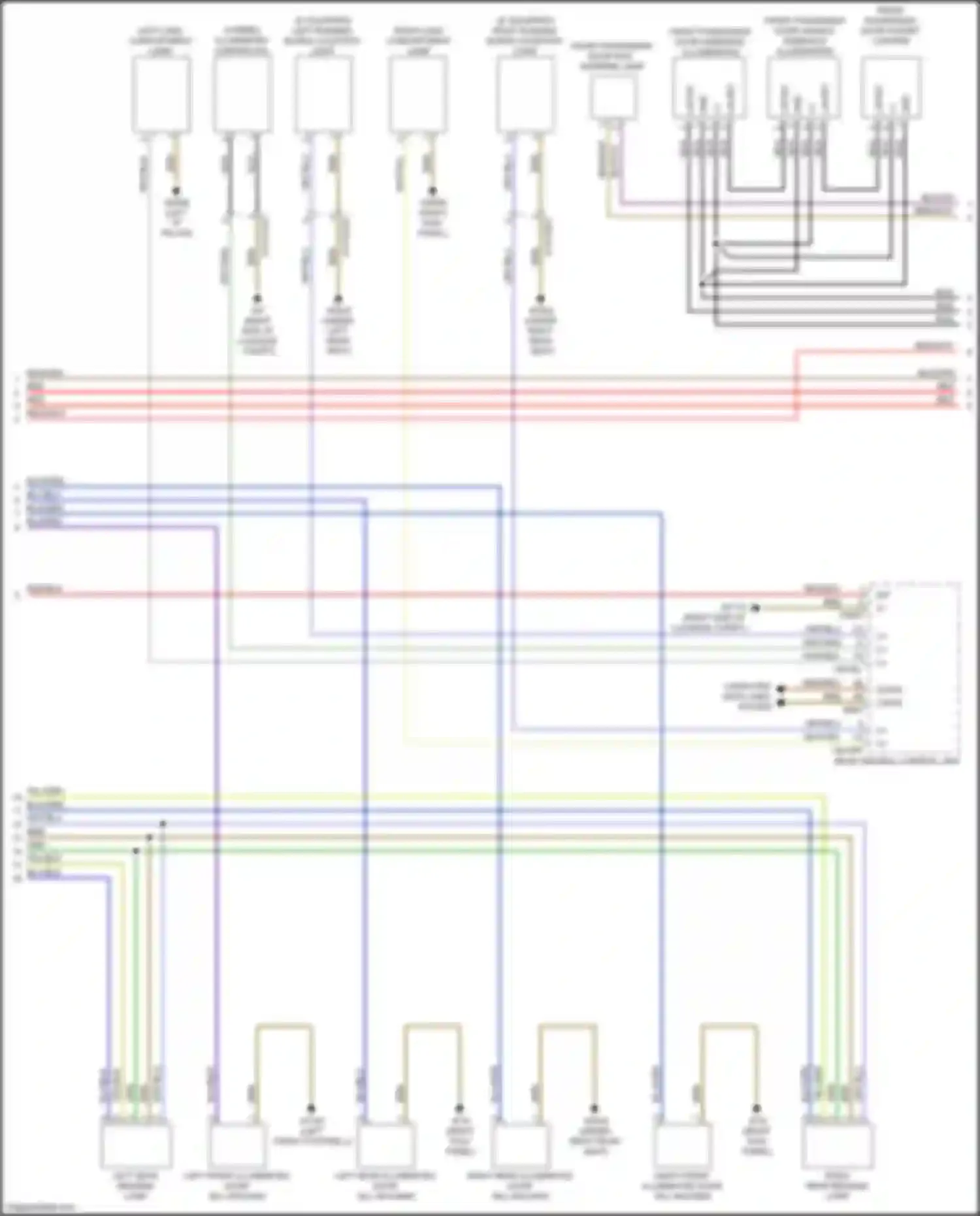 GLS-class Mercedes-Benz X167 (2019-2023): Courtesy lamps circuit (3 of 6)