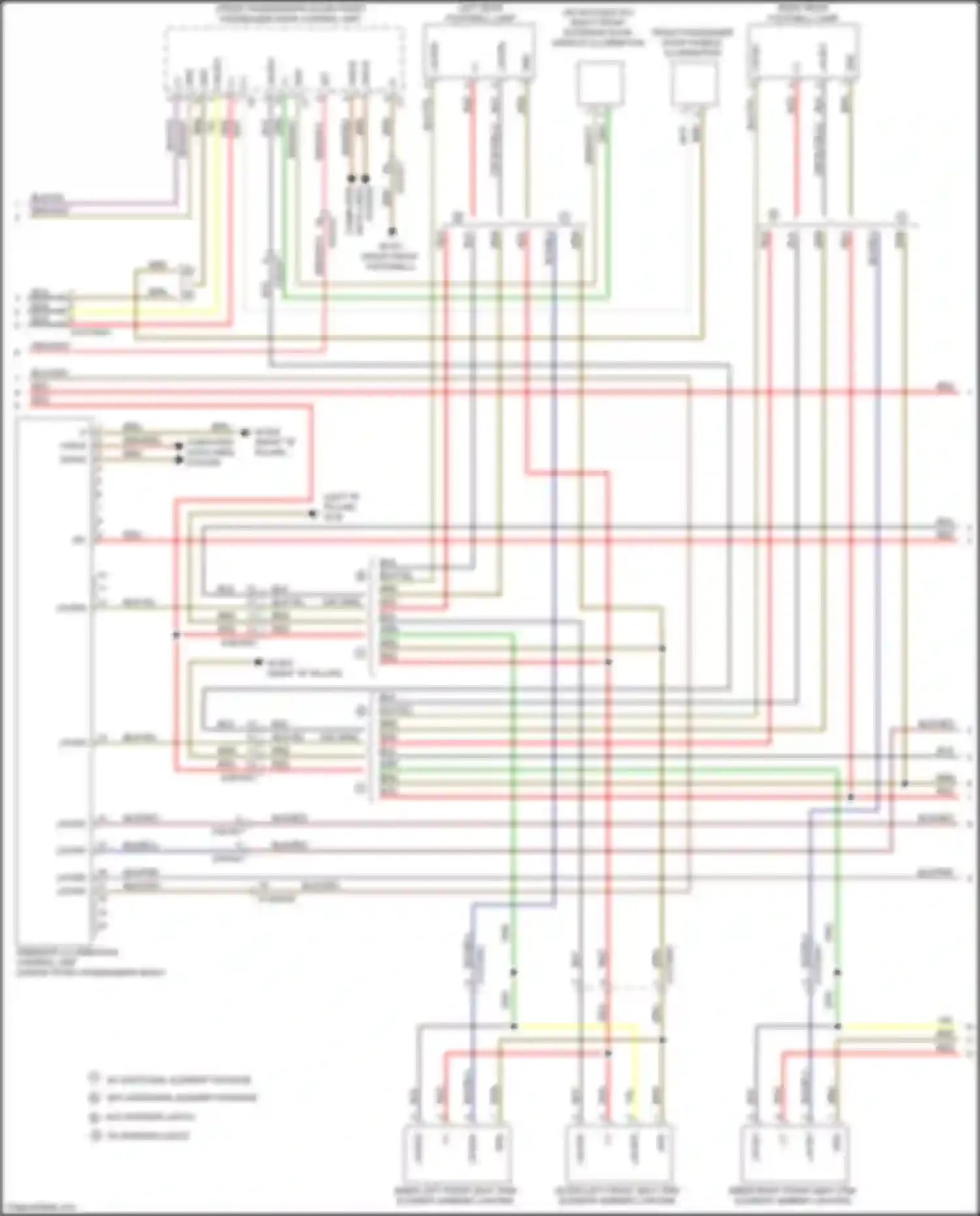 GLS-class Mercedes-Benz X167 (2019-2023): Courtesy lamps circuit (4 of 6)