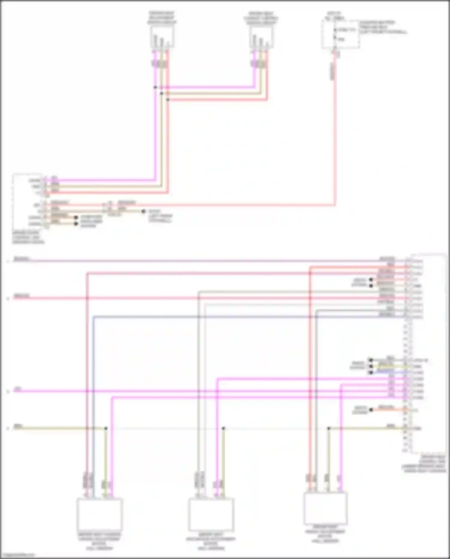 GLS-class Mercedes-Benz X167 (2019-2023): Driver"s memory seat circuit (2 of 2)