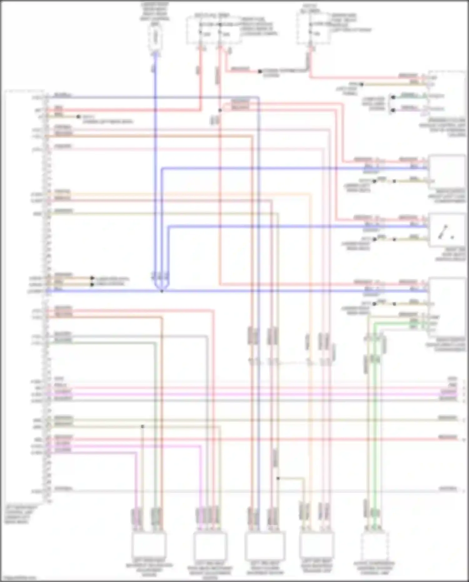 GLS-class Mercedes-Benz X167 (2019-2023): Left rear memory seat circuit (1 of 2)