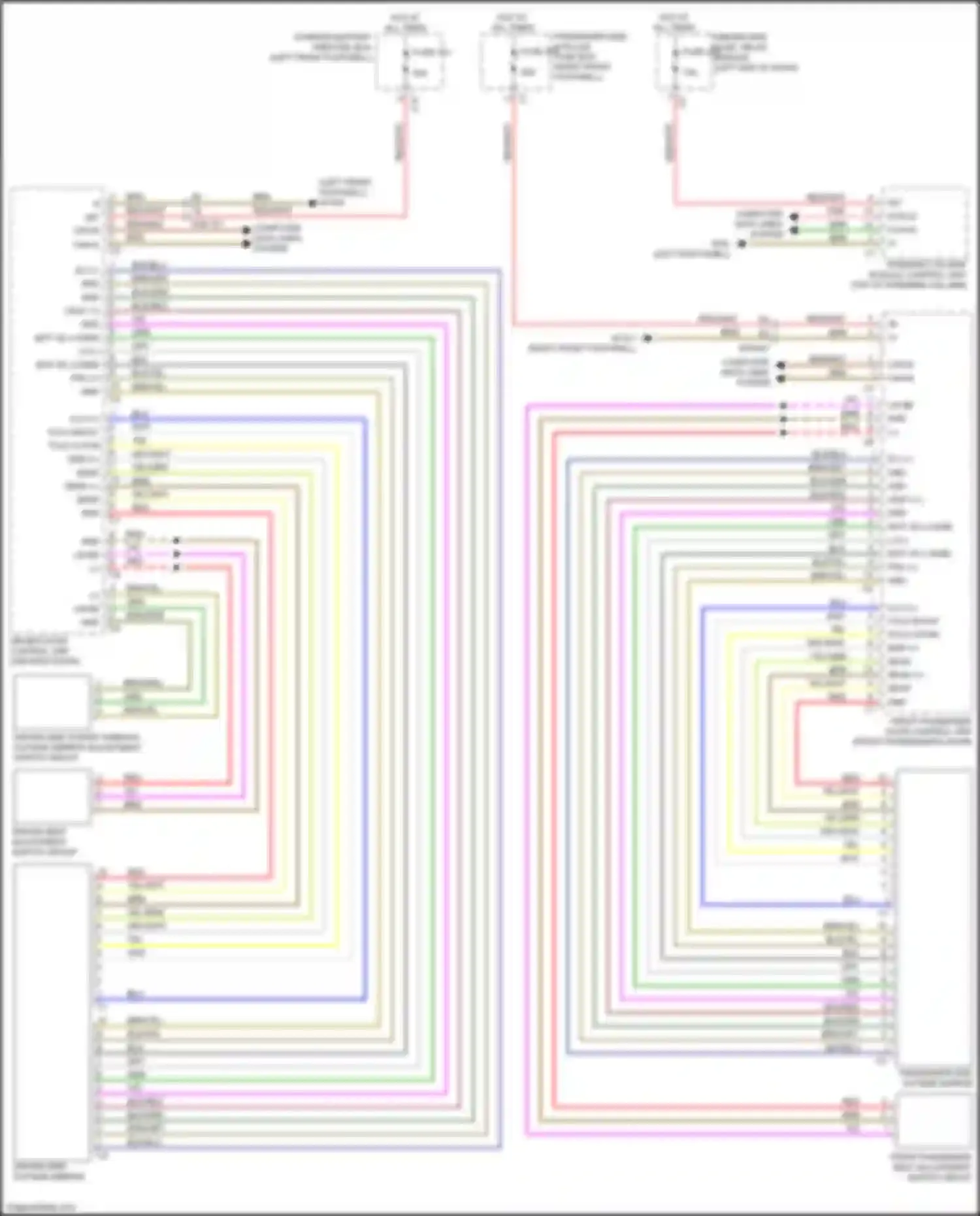 GLS-class Mercedes-Benz X167 (2019-2023): Memory mirrors circuit