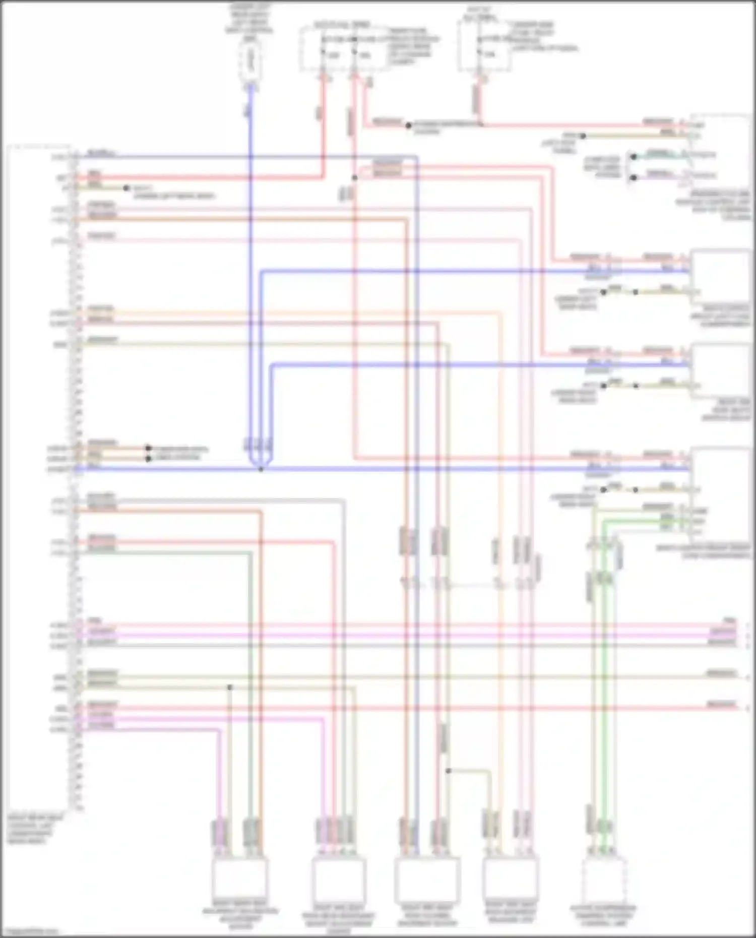 GLS-class Mercedes-Benz X167 (2019-2023): Right rear memory seat circuit (1 of 2)