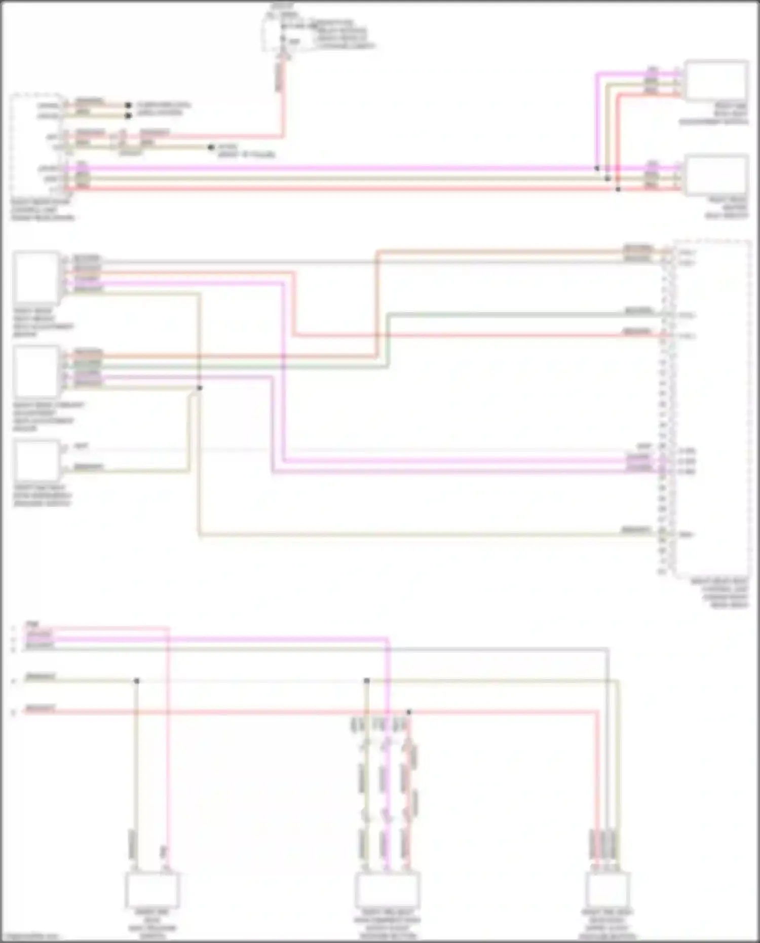 GLS-class Mercedes-Benz X167 (2019-2023): Right rear memory seat circuit (2 of 2)