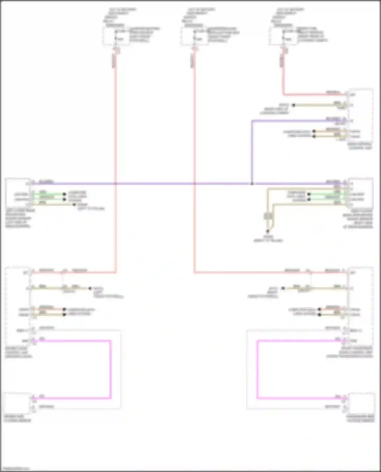 GLS-class Mercedes-Benz X167 (2019-2023): Blind spot information system circuit