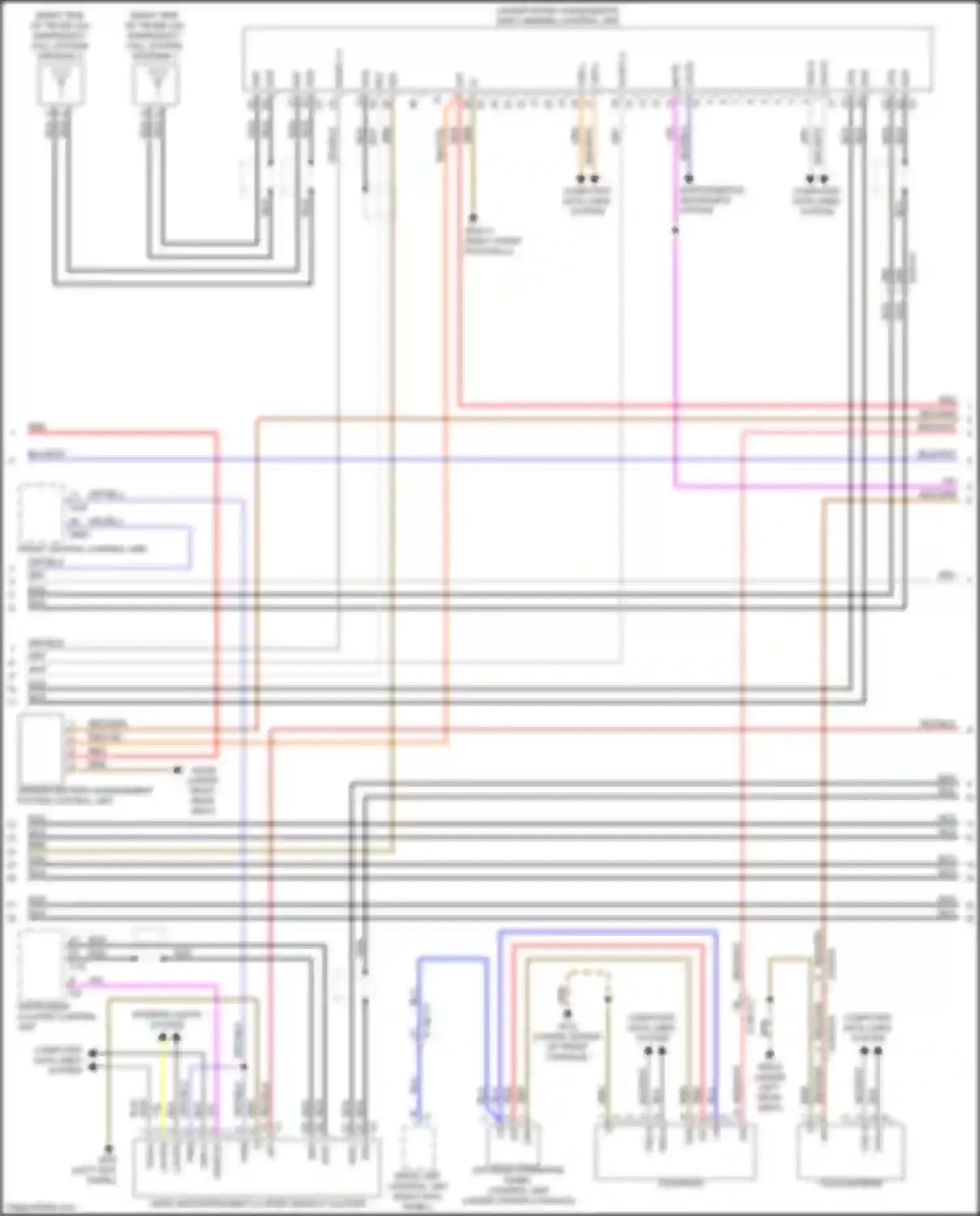 GLS-class Mercedes-Benz X167 (2019-2023): Comand actuation circuit (4 of 5)