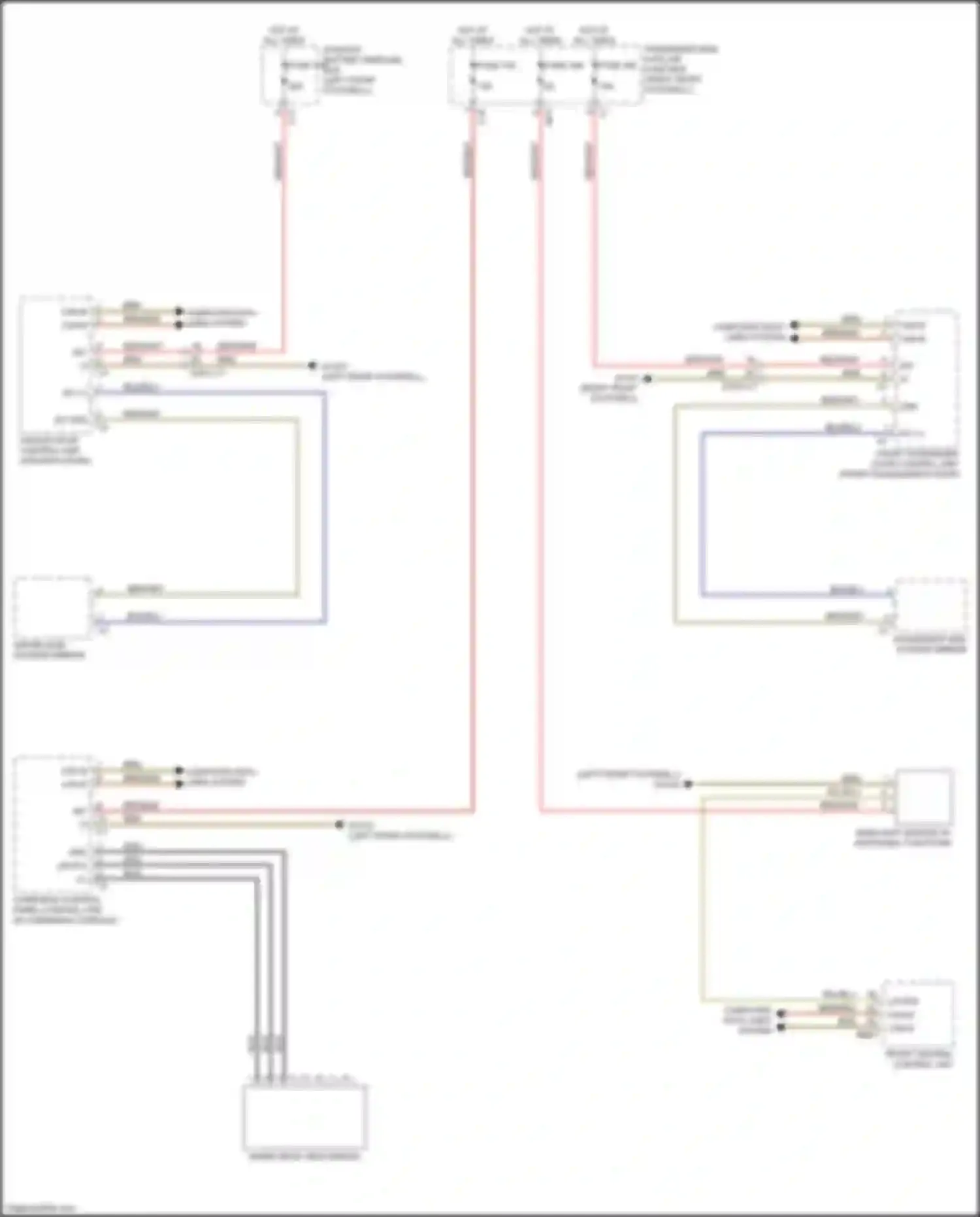 GLS-class Mercedes-Benz X167 (2019-2023): Power mirrors circuit