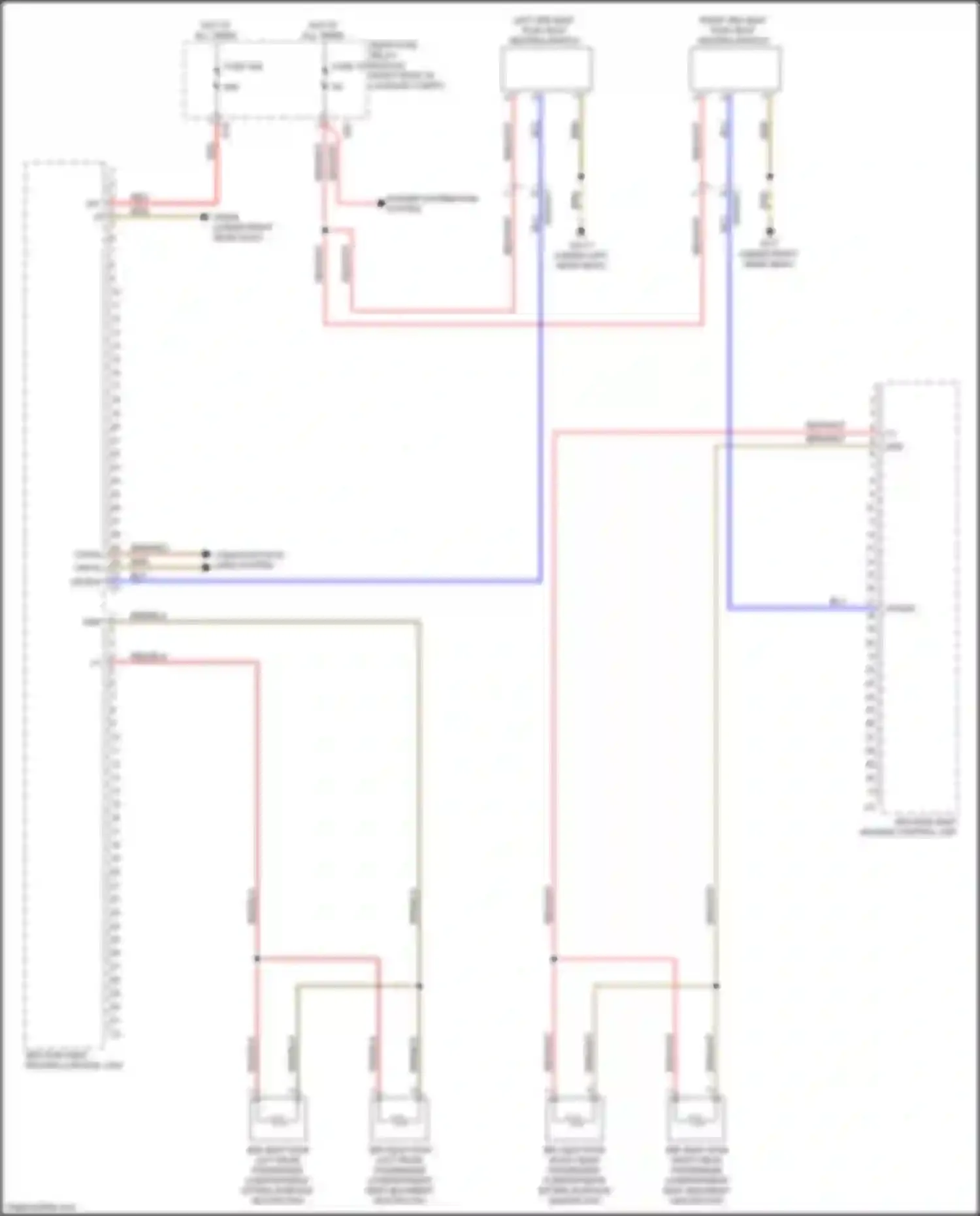 GLS-class Mercedes-Benz X167 (2019-2023): 3rd row seat heater circuit