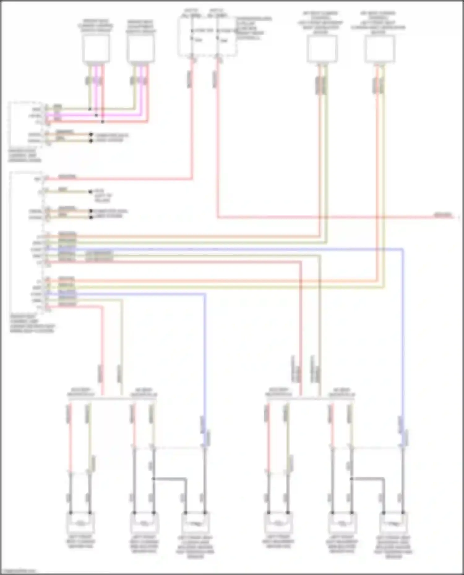 GLS-class Mercedes-Benz X167 (2019-2023): Front heated seats circuit, w/ memory (1 of 2)