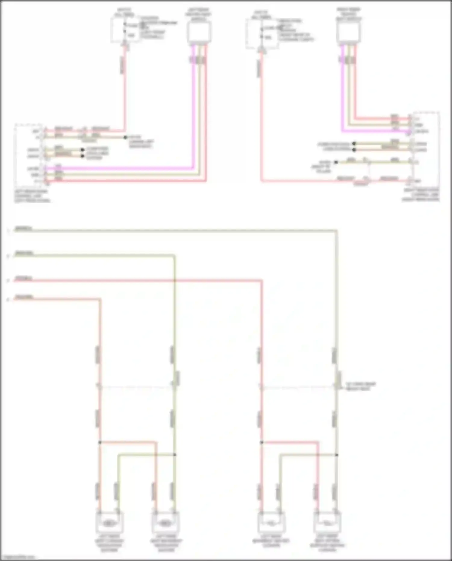 GLS-class Mercedes-Benz X167 (2019-2023): Rear heated seats circuit (2 of 2)