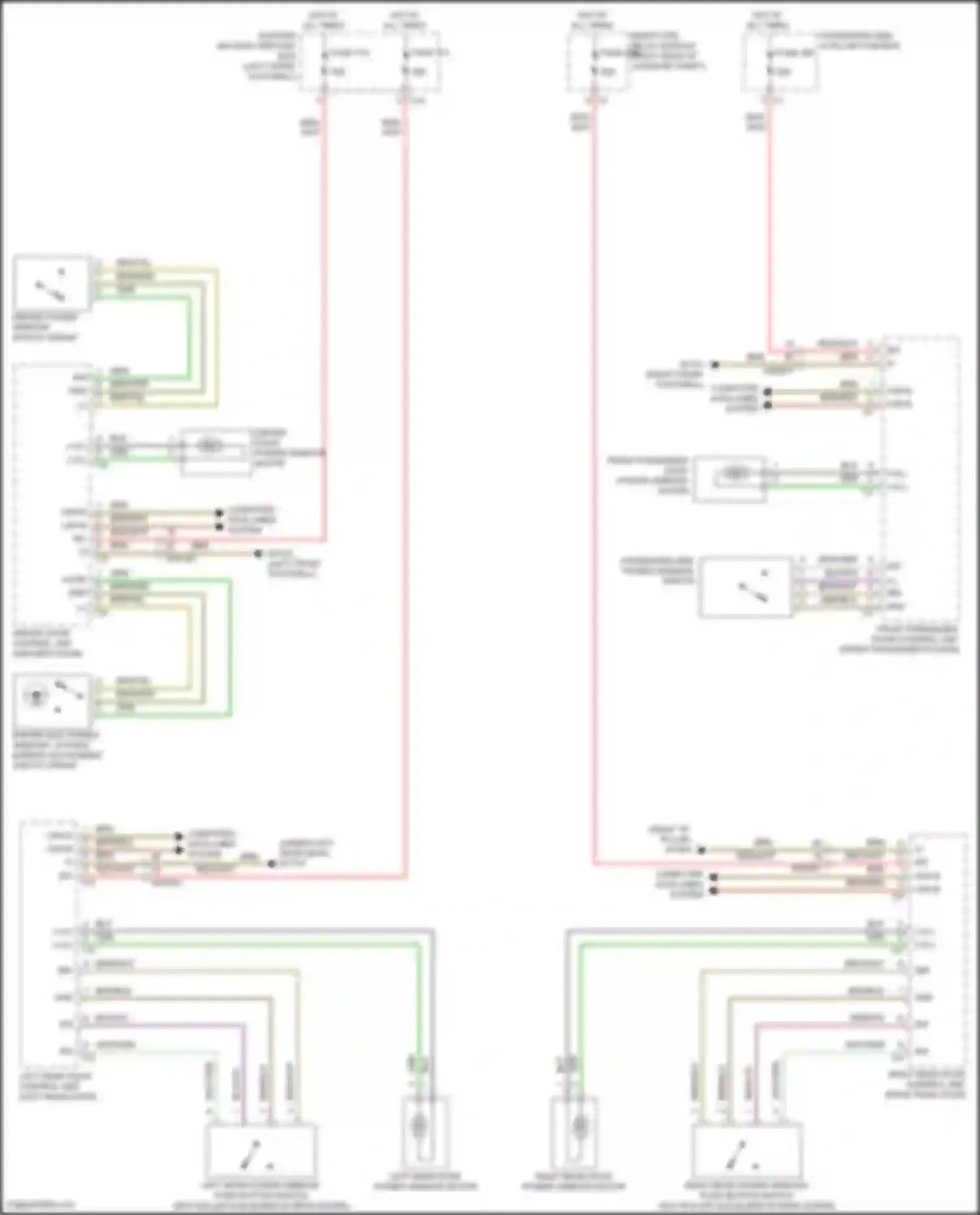 GLS-class Mercedes-Benz X167 (2019-2023): Power windows circuit