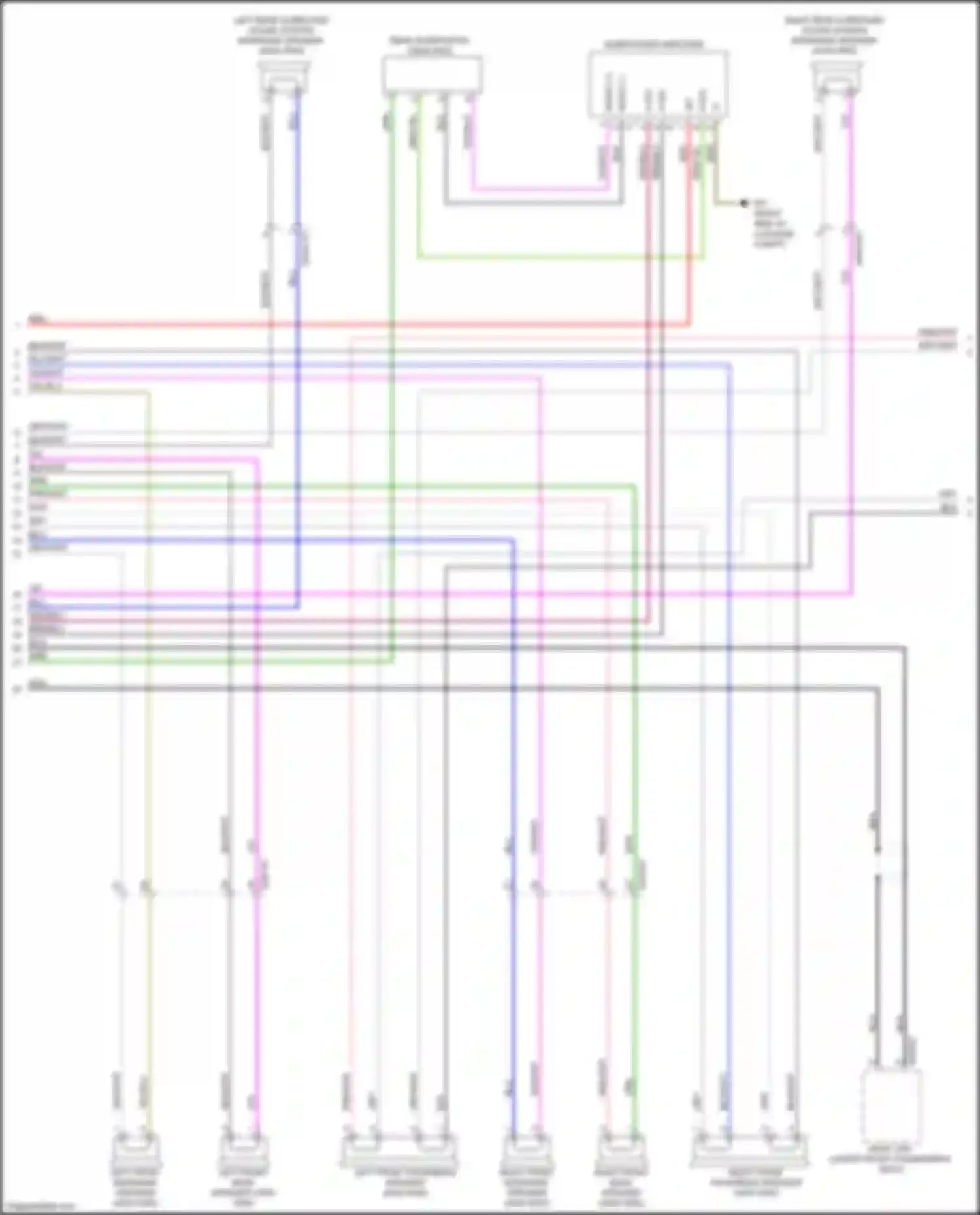 GLS-class Mercedes-Benz X167 (2019-2023): Sound amplifier circuit, w/ high end sound system (2 of 3)