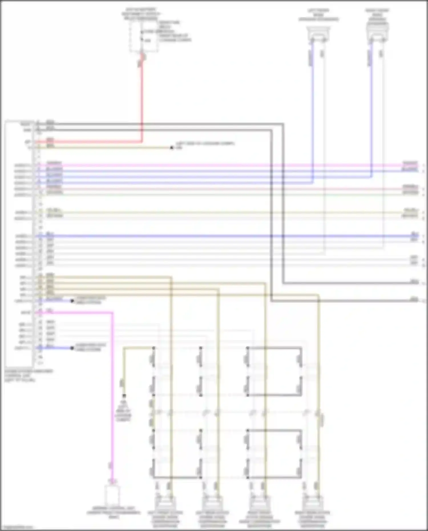 GLS-class Mercedes-Benz X167 (2019-2023): Sound amplifier circuit, w/o high end sound system & premium sound system (1 of 2)