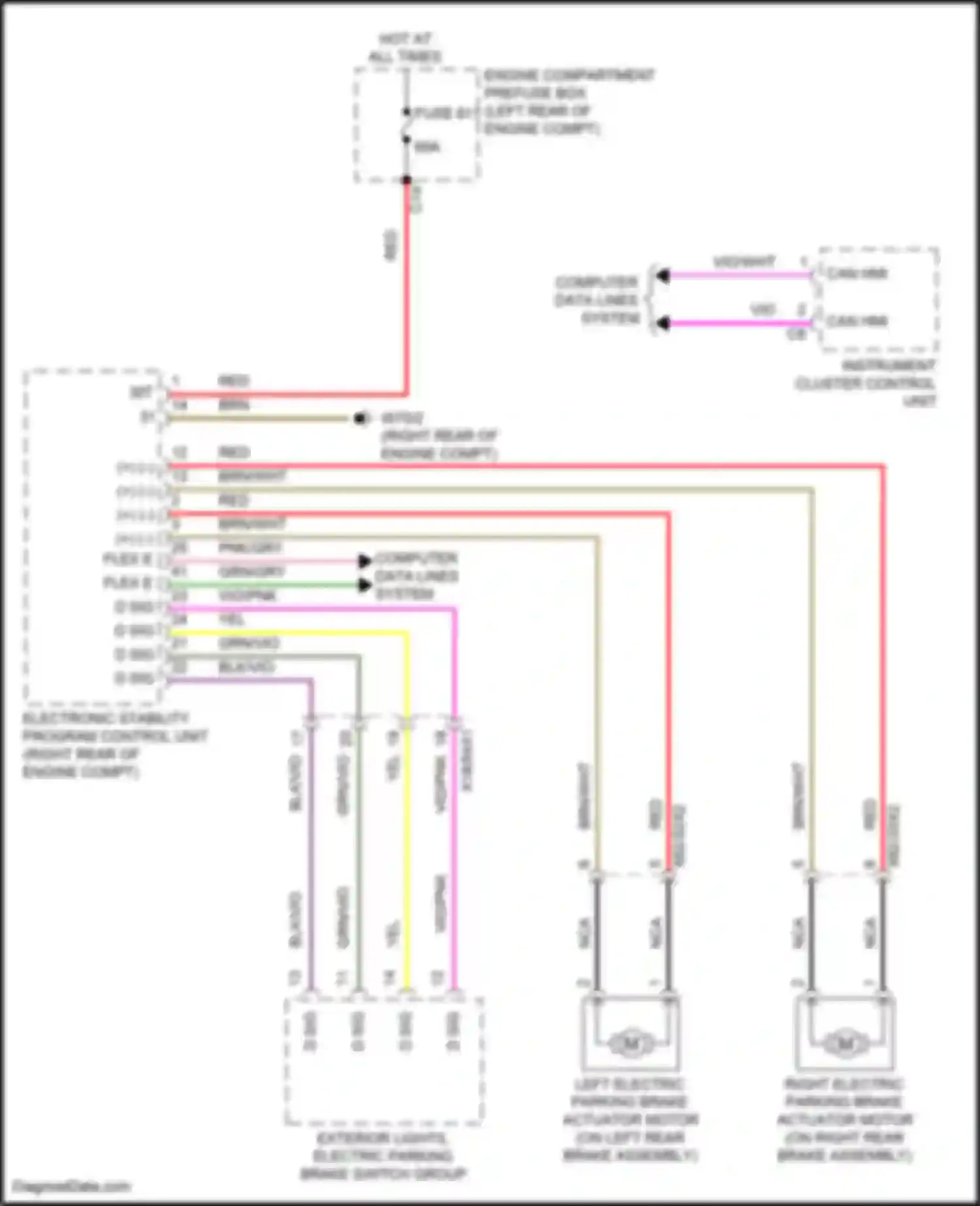 GLS-class Mercedes-Benz X167 (2019-2023): Shift interlock circuit