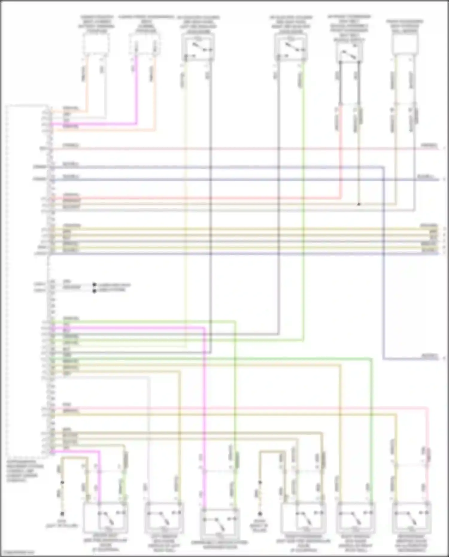 GLS-class Mercedes-Benz X167 (2019-2023): Supplemental restraint circuit (1 of 5)