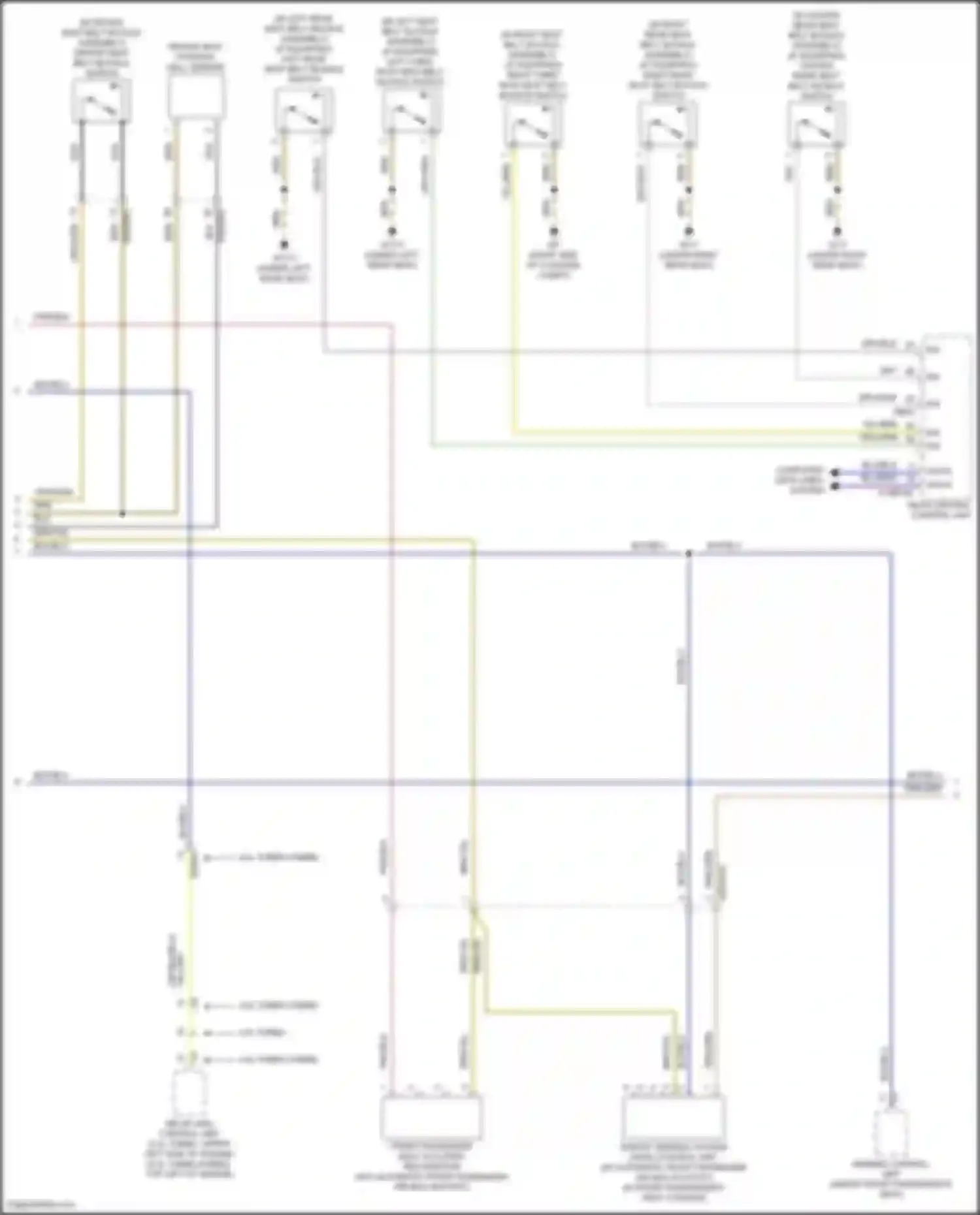 GLS-class Mercedes-Benz X167 (2019-2023): Supplemental restraint circuit (2 of 5)