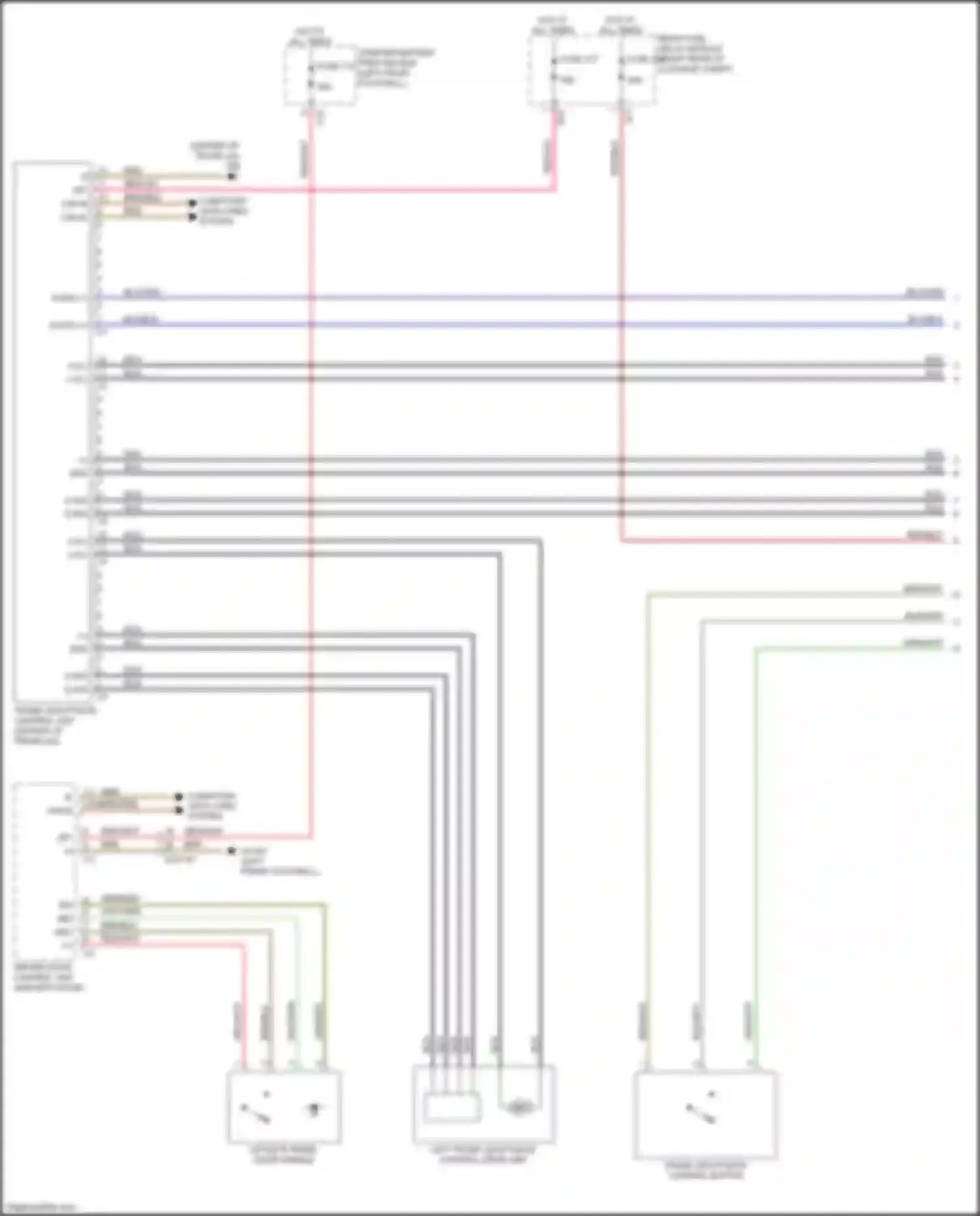 GLS-class Mercedes-Benz X167 (2019-2023): Trunk pull-down circuit (1 of 2)