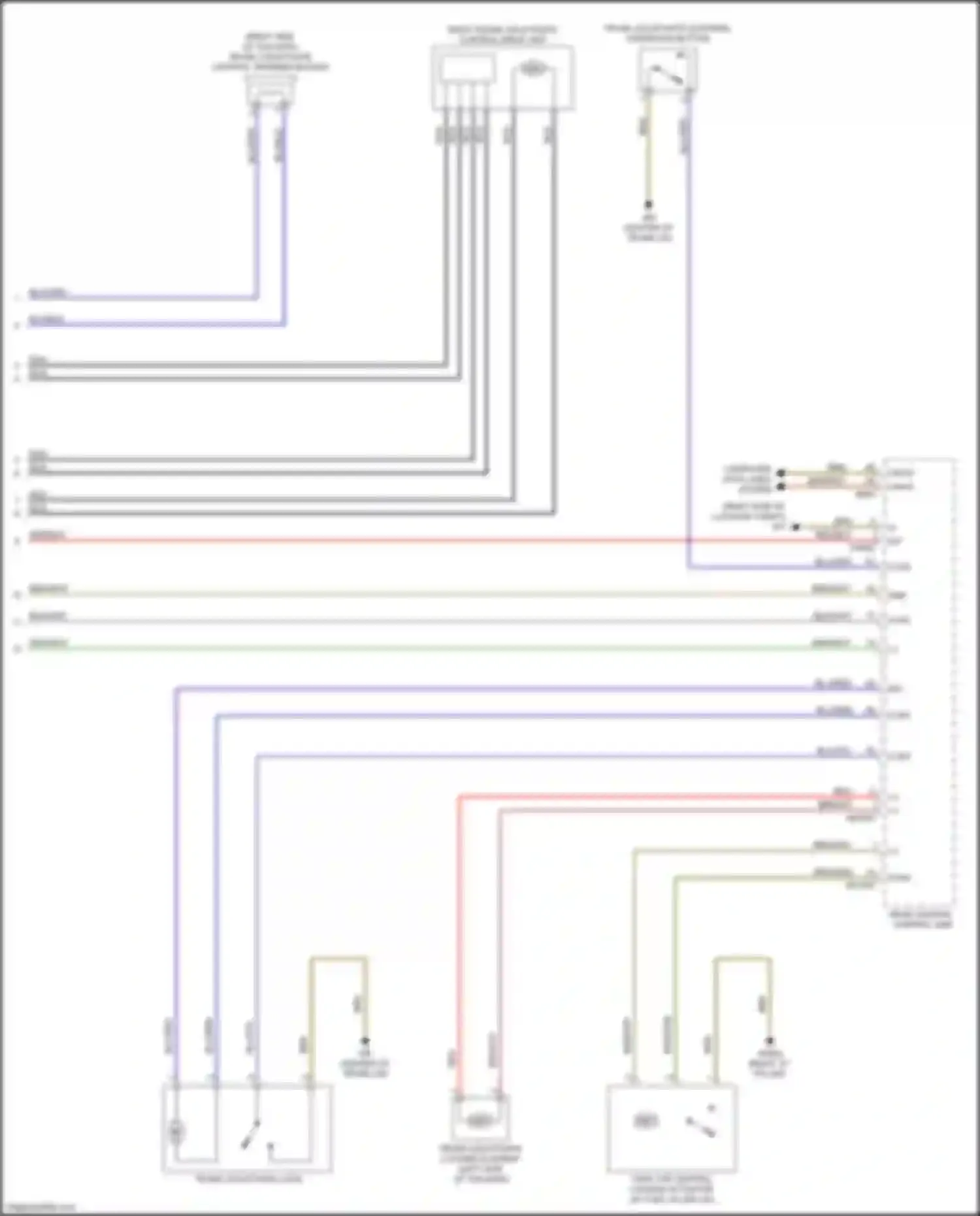 GLS-class Mercedes-Benz X167 (2019-2023): Trunk pull-down circuit (2 of 2)