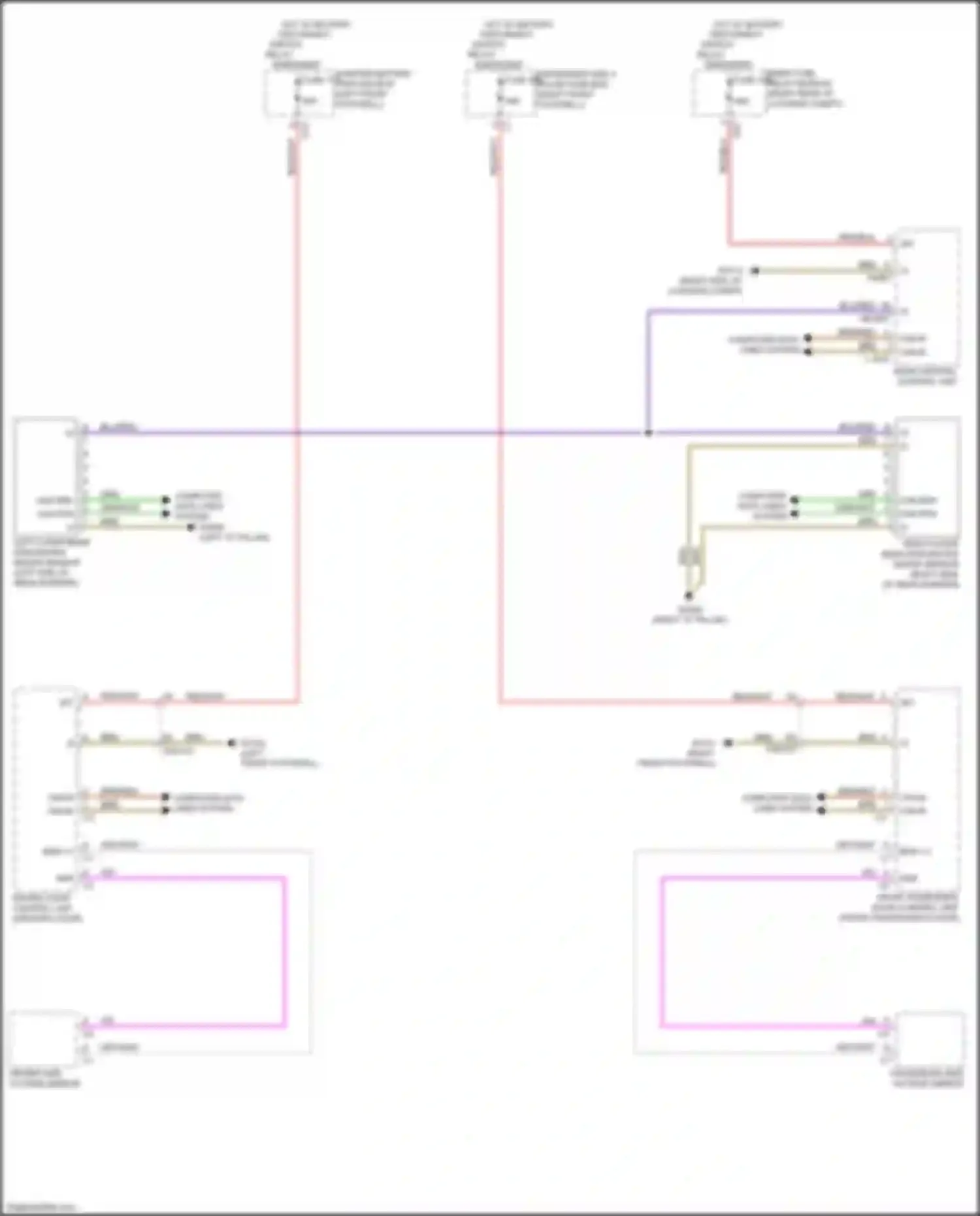 Maybach GLS-class Mercedes-Benz X167 (2019-2023): Blind spot information system circuit