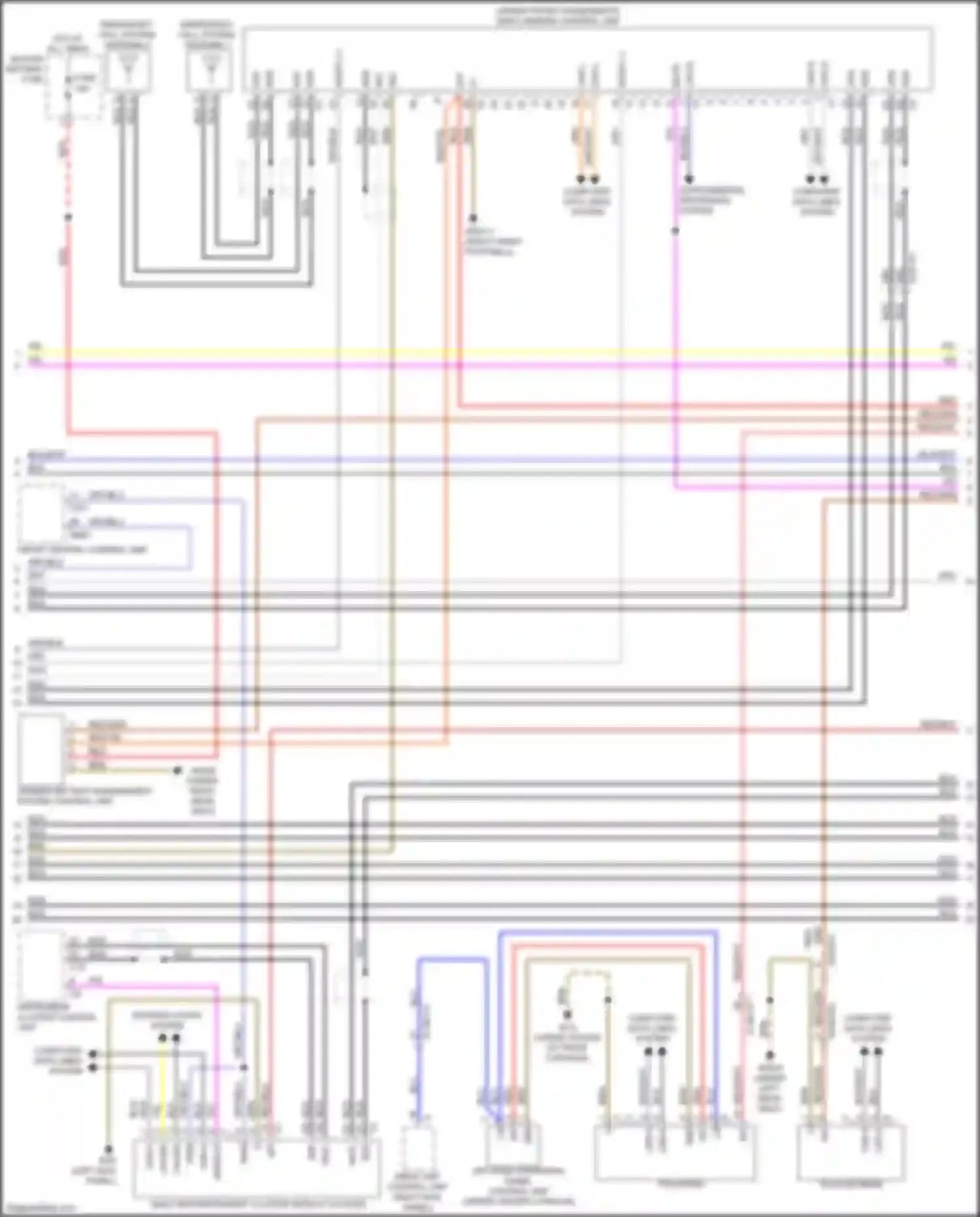 Maybach GLS-class Mercedes-Benz X167 (2019-2023): Comand actuation circuit (4 of 5)
