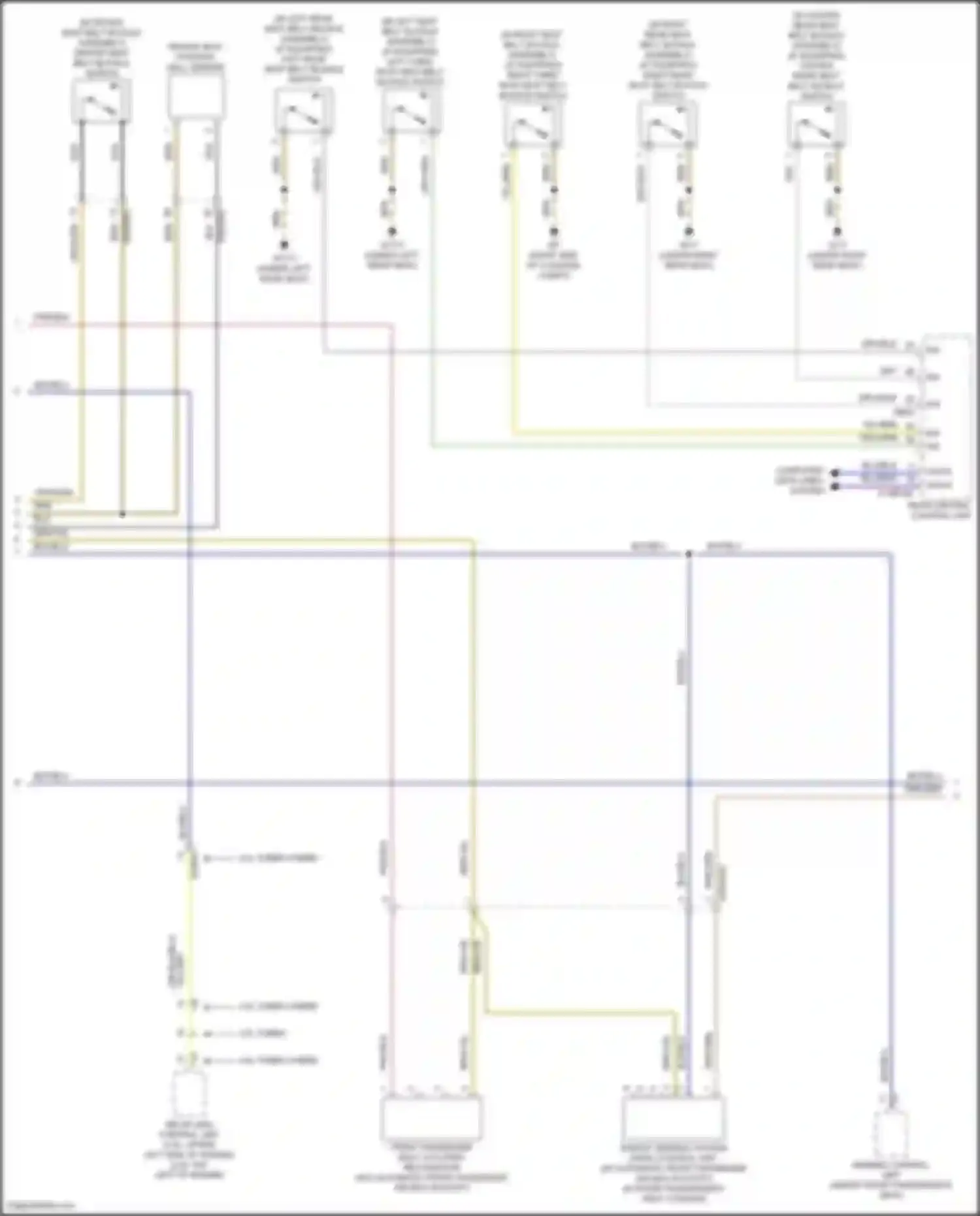 Maybach GLS-class Mercedes-Benz X167 (2019-2023): Supplemental restraint circuit (2 of 5)